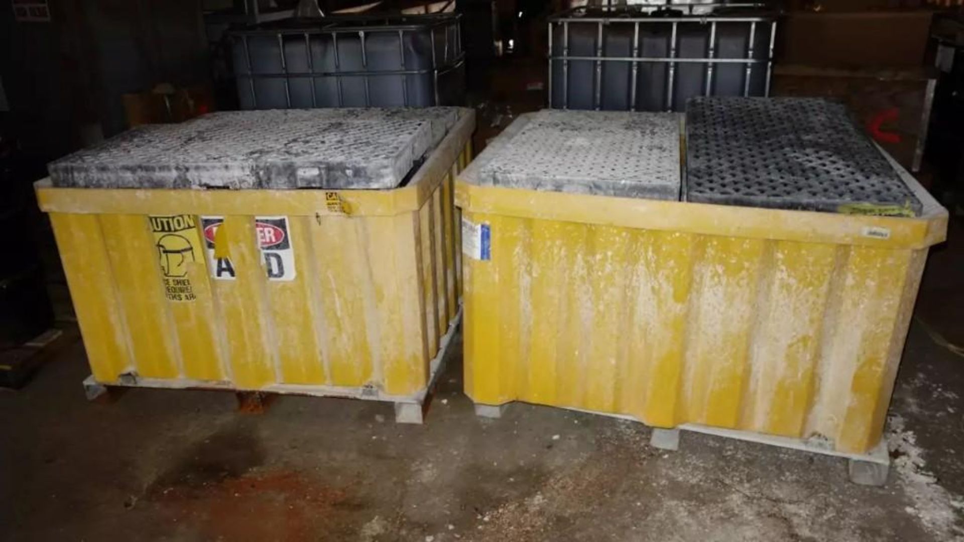 LOT OF 2 CHEMICAL SPILL PALLETS FOR 330 GALLON TOTE