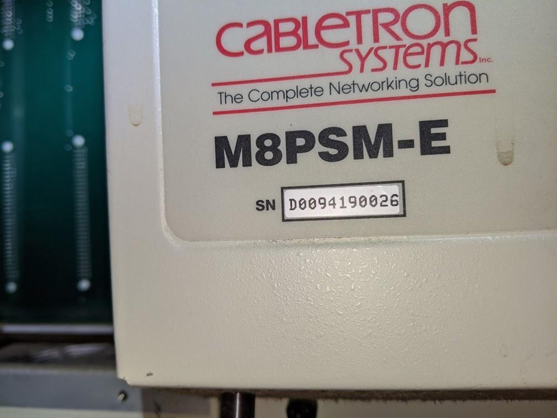 CABLETRON ETHERNET HUB M8PSM-E - Image 4 of 4