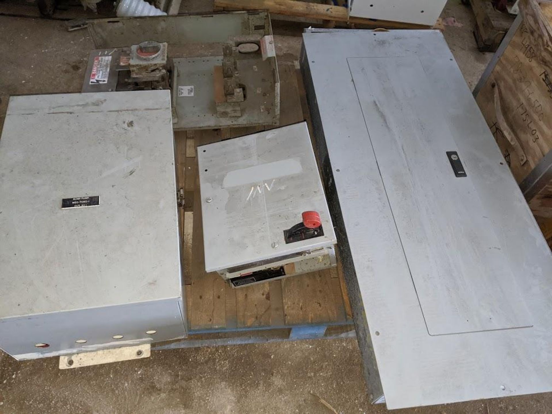 PALLET OF ELECTRICAL PANELS