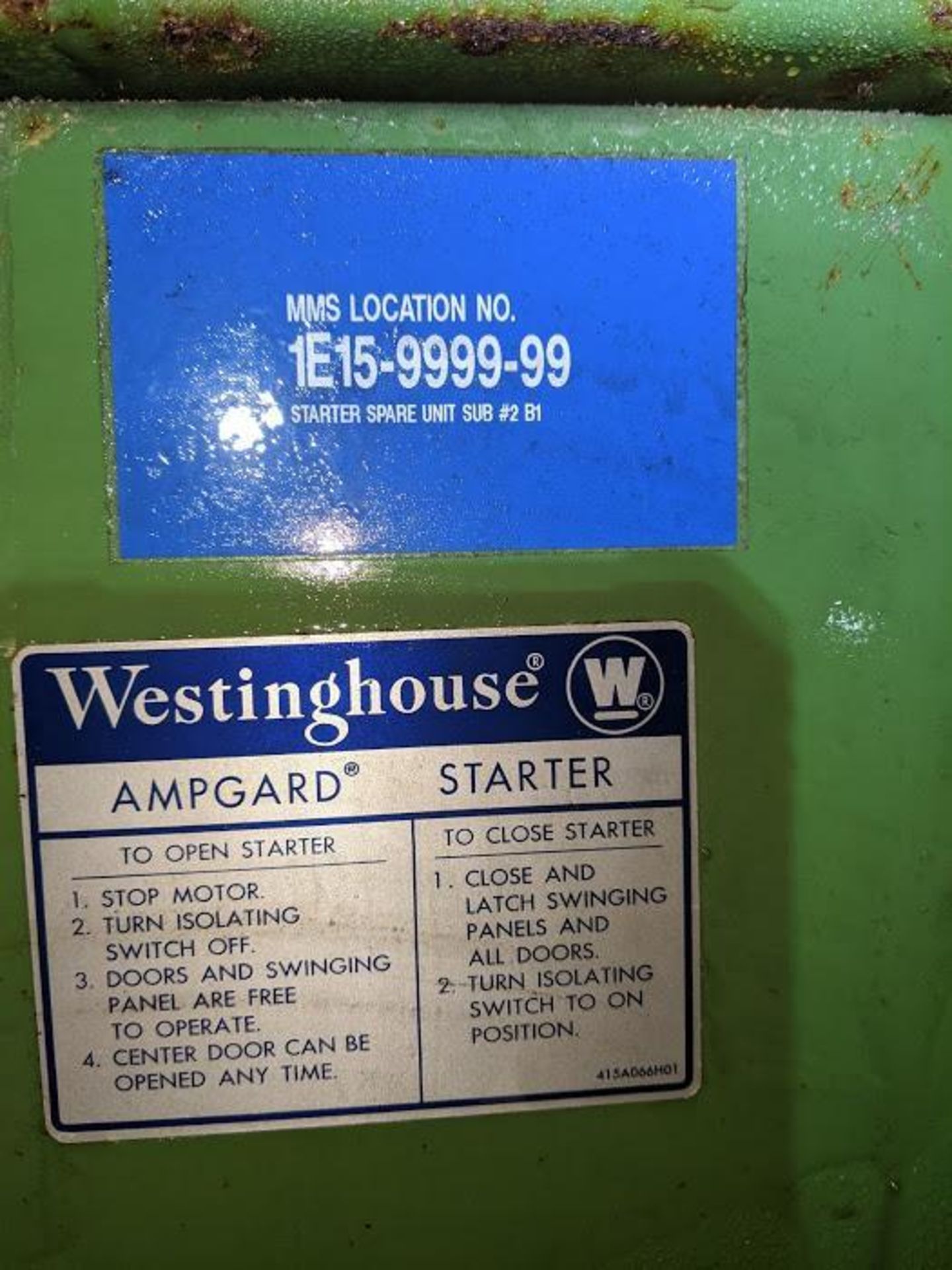 WESTINGHOUSE CONTACTOR W/ CABINET - Bild 4 aus 5