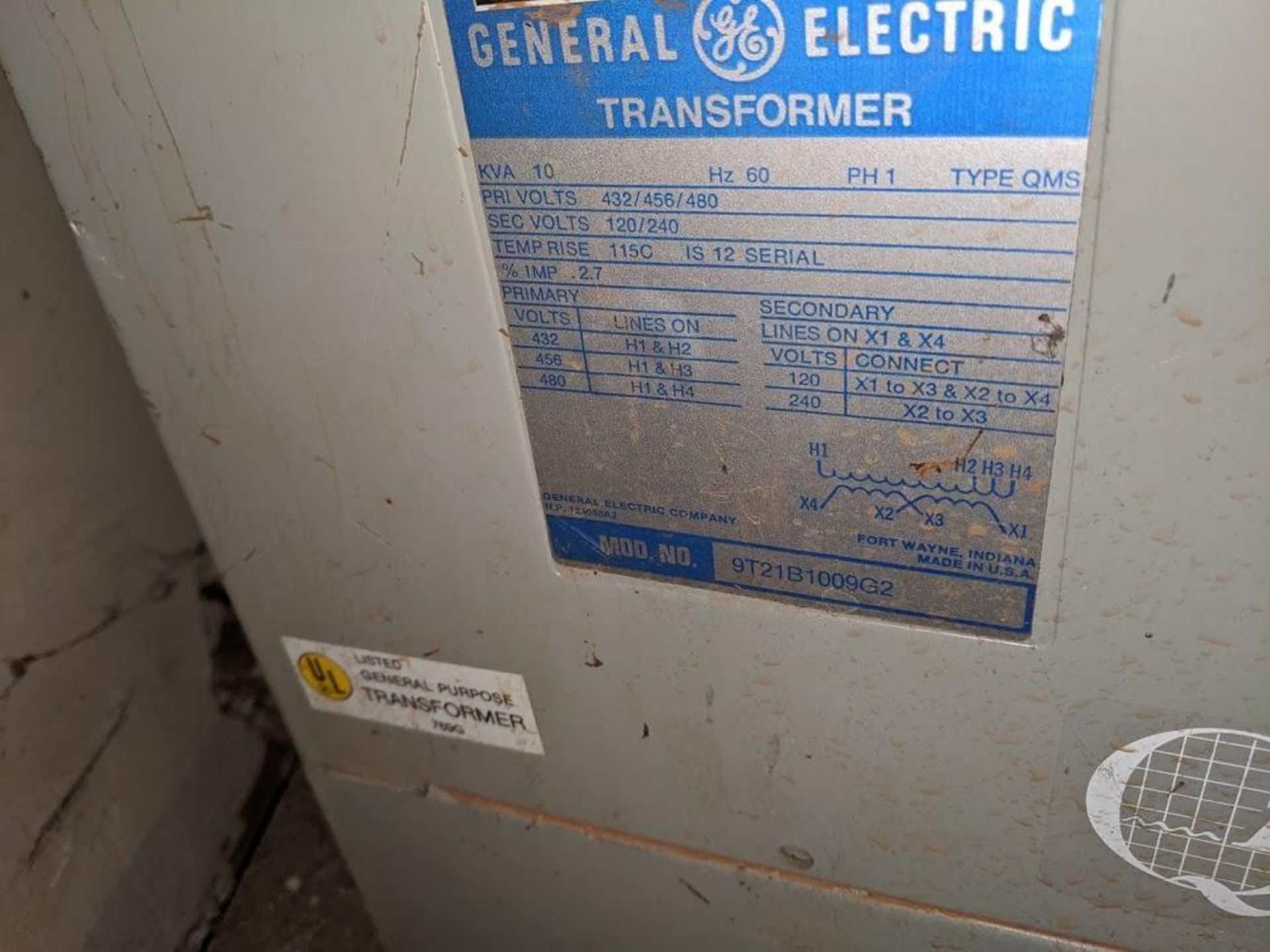 LOT OF 5 TRANSFORMERS, (3) 37.5KVA, (1) 15KVA (1) 10KVA, 480V-AC