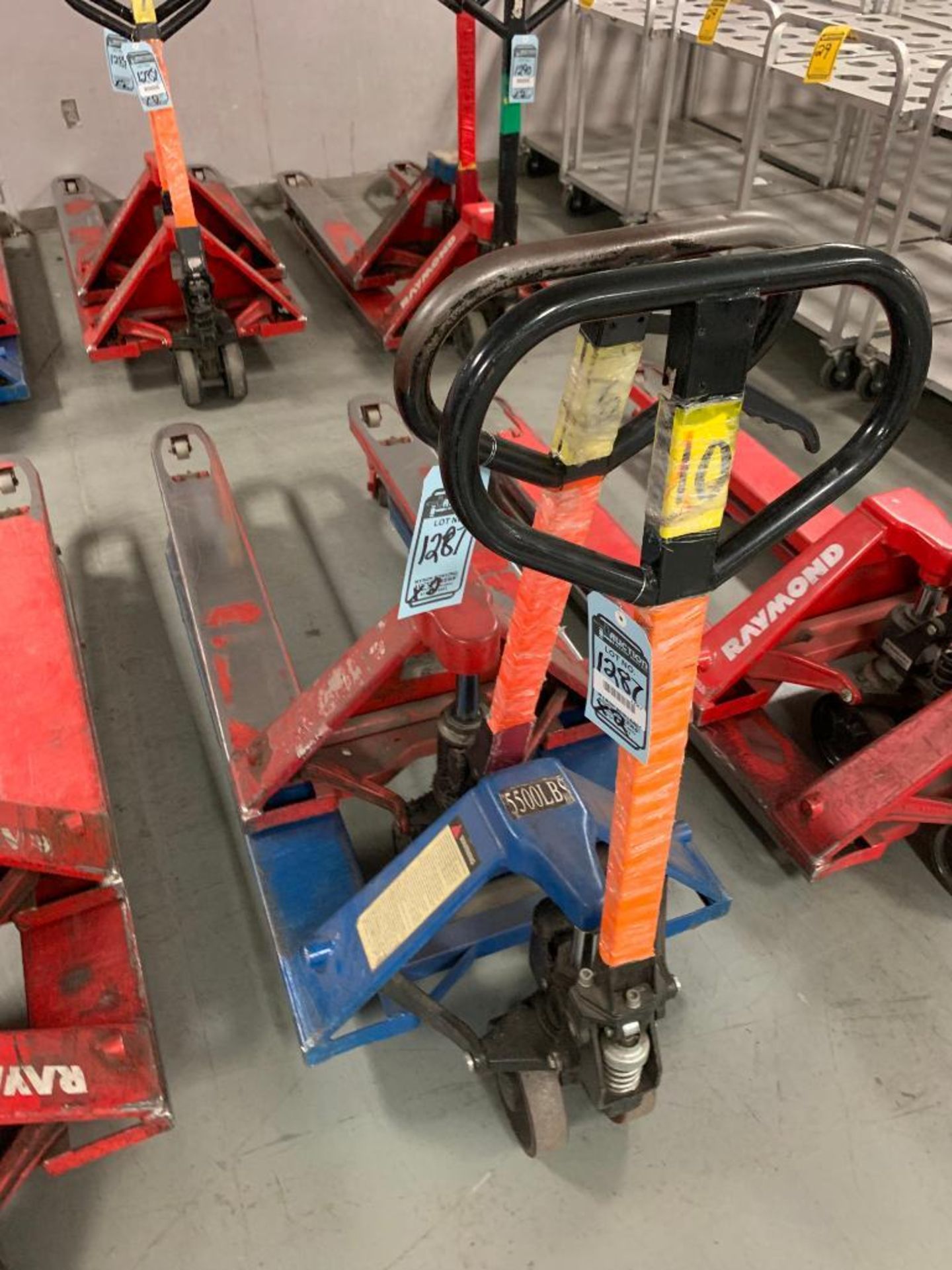 (2) 5,500 LB. PALLET JACKS: RAYMOND AND LIFT-RITE