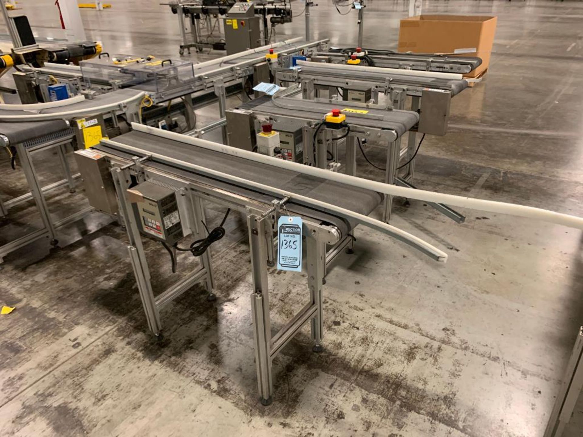 (9) 11'' BELT CONVEYORS: (1) 10', (5) 4', (2) 5', (1) 3' W/ LENZE & SQUARE D AC DRIVE UNITS - Image 10 of 12