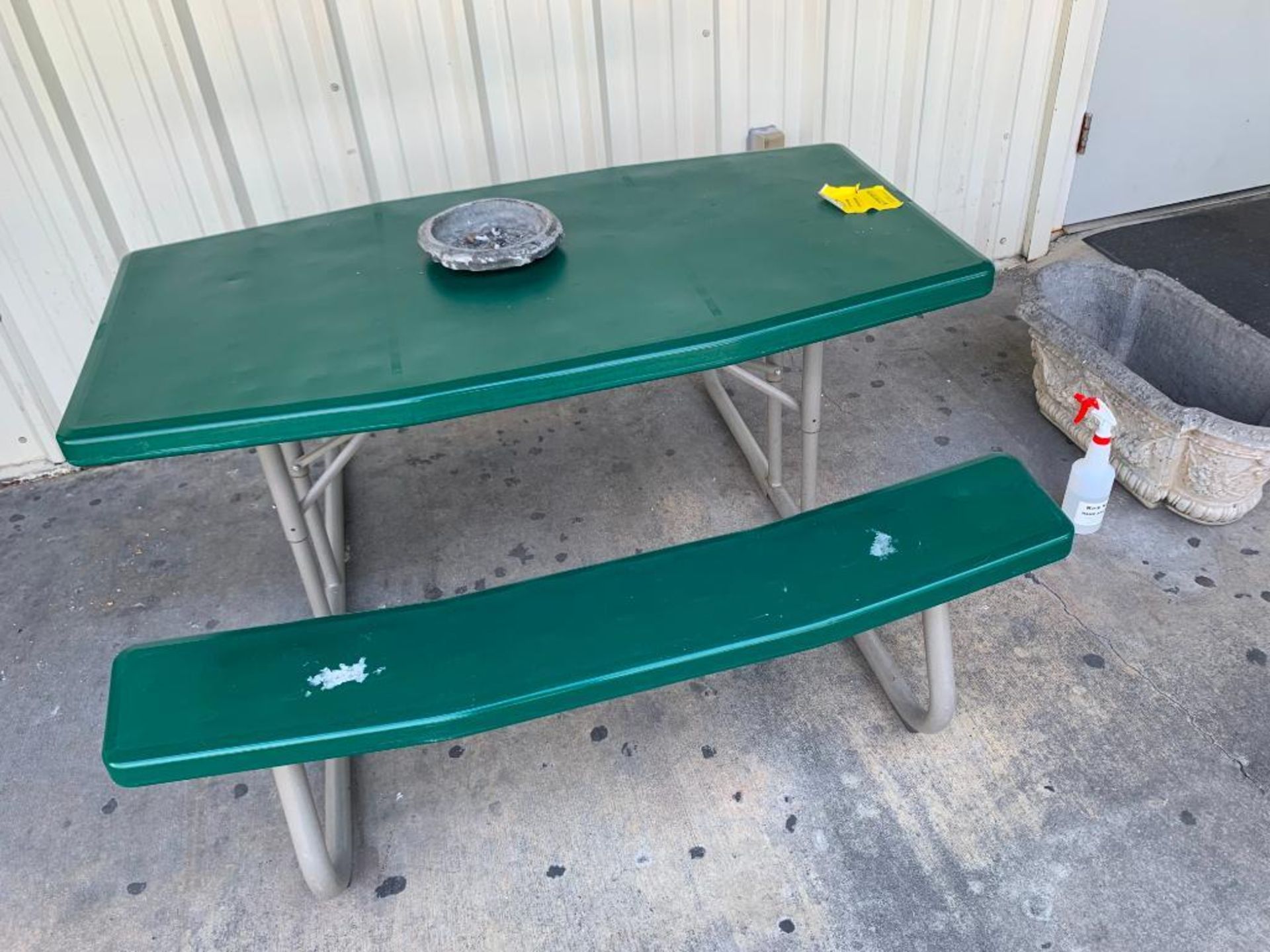 (6) FOLDING PICNIC TABLES: (5) 56'' X 30'', (1) 72'' X 30'', (1) TRASH CAN - Image 5 of 6