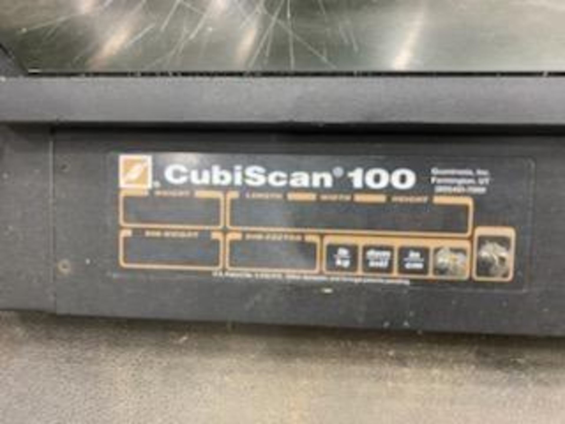 2004 CUBISCAN 100 DIMENSIONAL SCANNING & WEIGHING MACHINE, MODEL Q1-CS100L, S/N 04080002 - Image 4 of 5