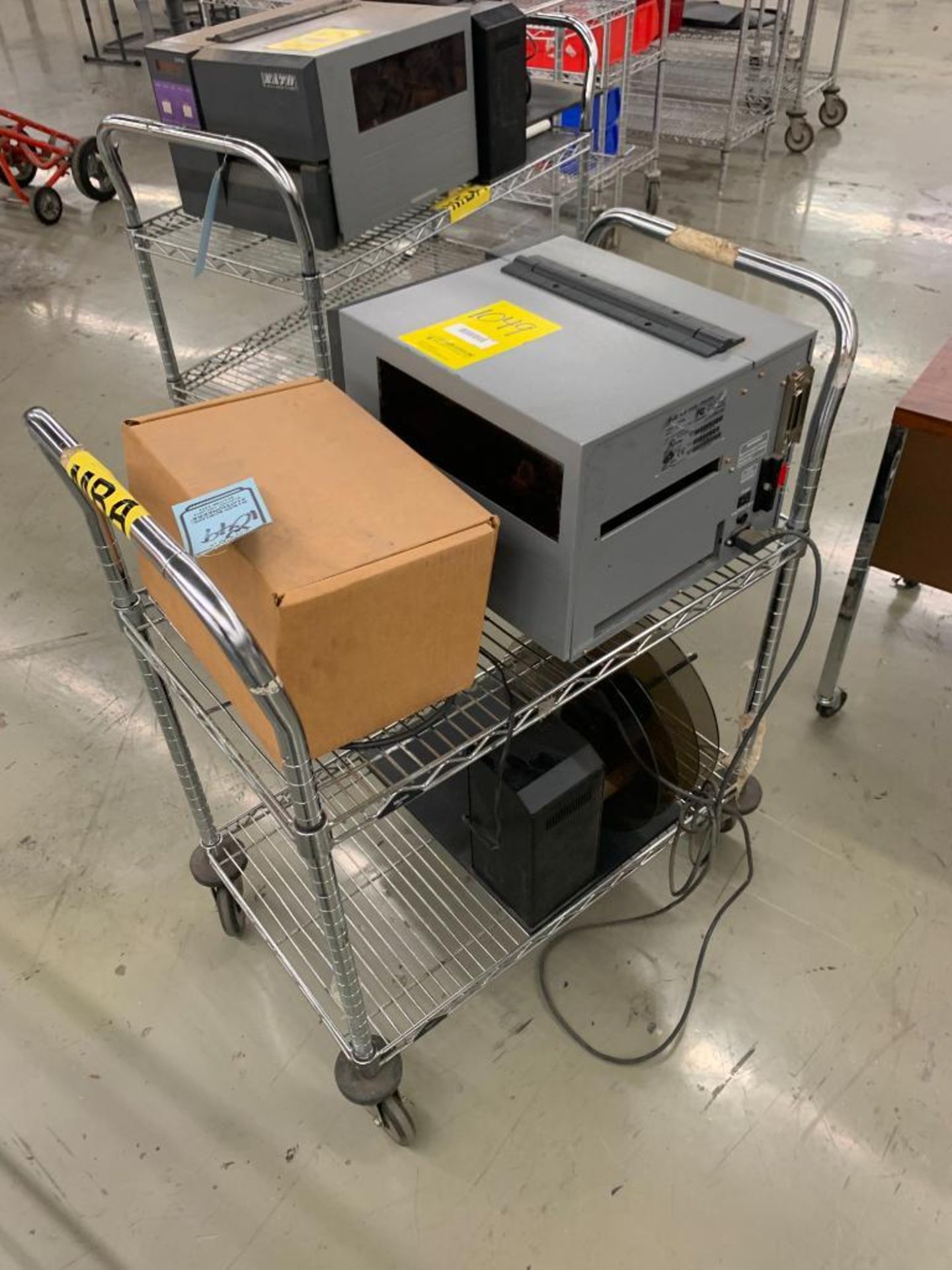 SATO CL612E LABEL PRINTER, W/ METRO CART - Image 2 of 2