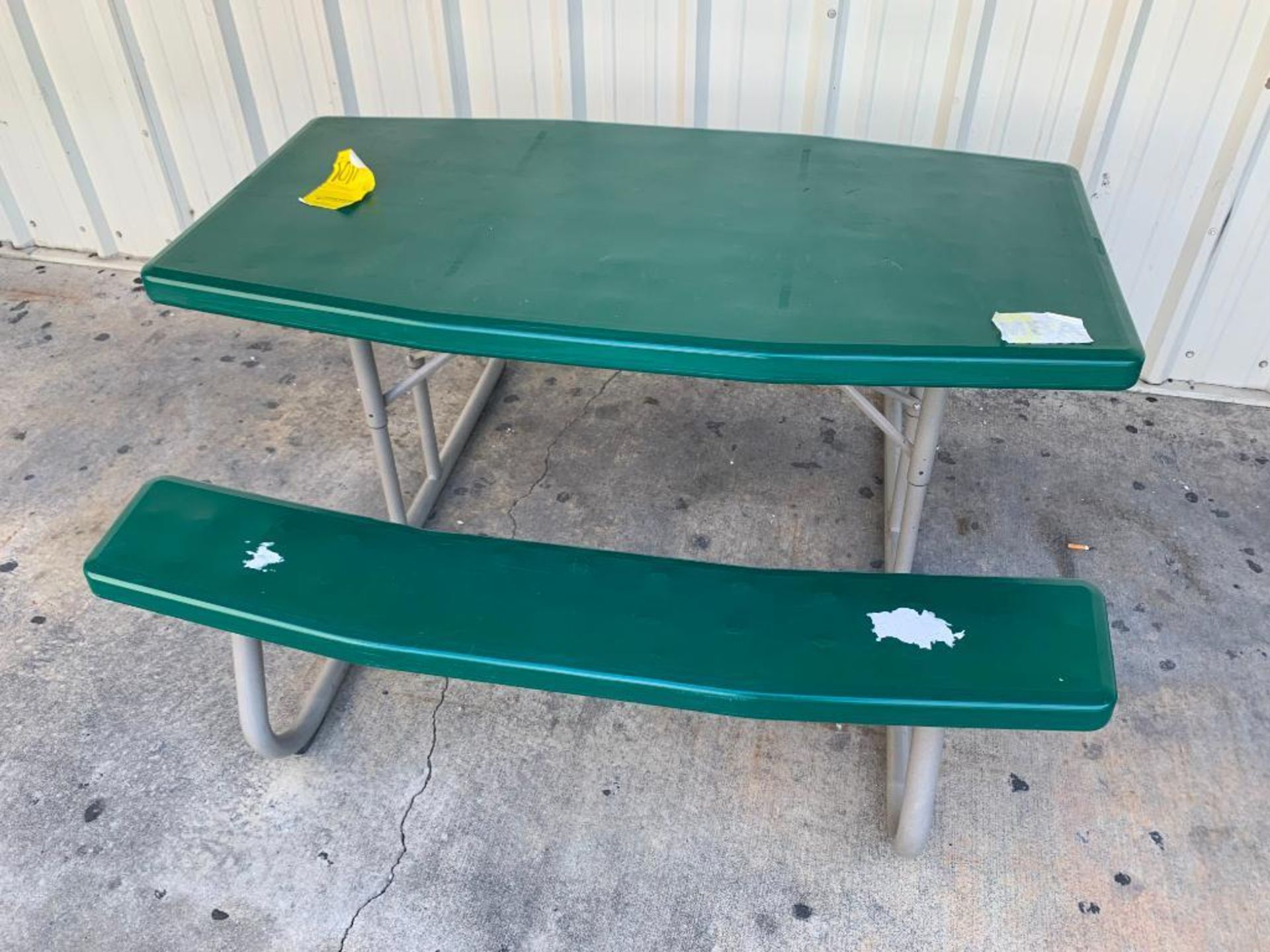 (6) FOLDING PICNIC TABLES: (5) 56'' X 30'', (1) 72'' X 30'', (1) TRASH CAN - Image 3 of 6