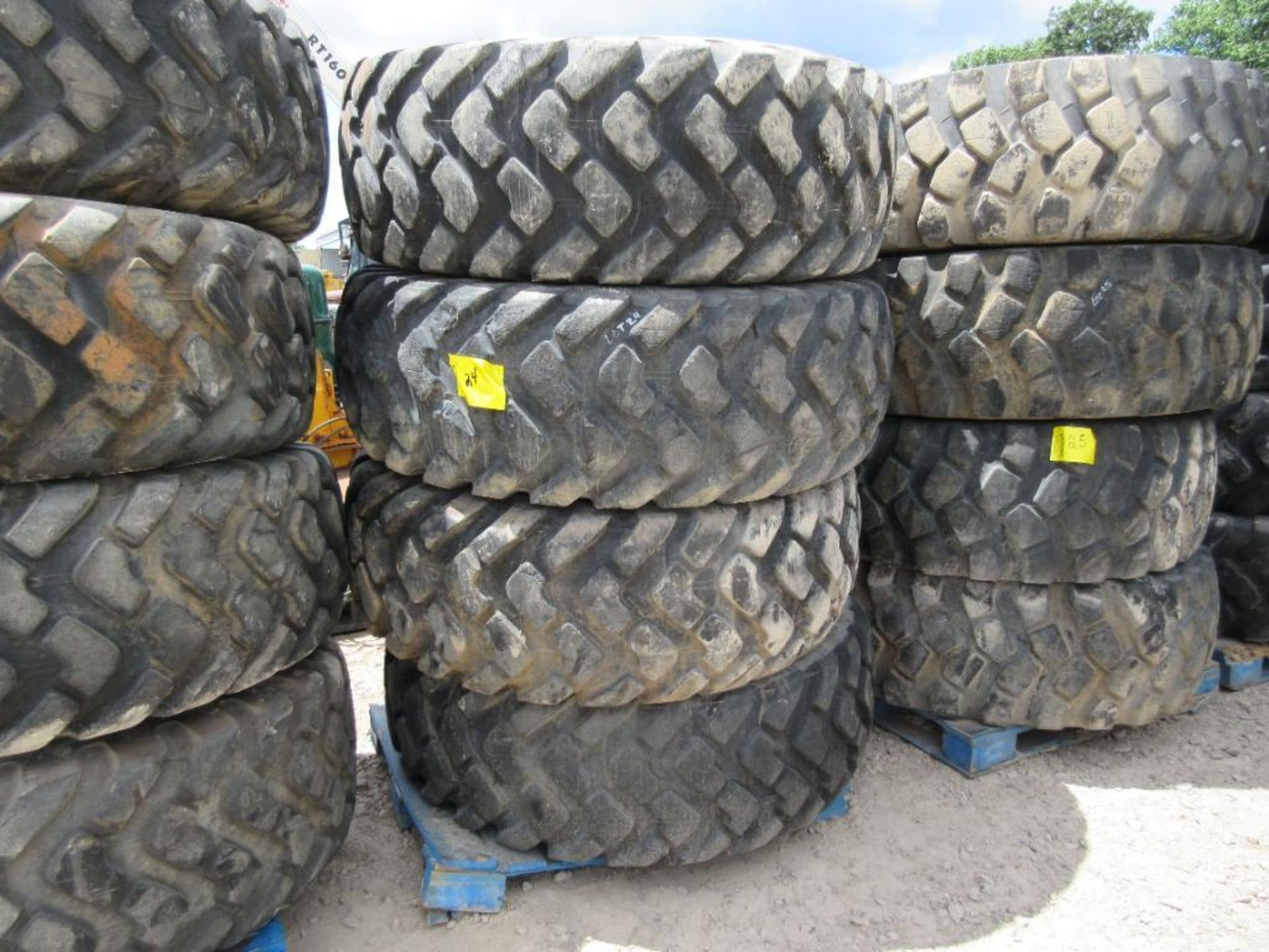 (4) 20.5 X 20 LOADER TIRES