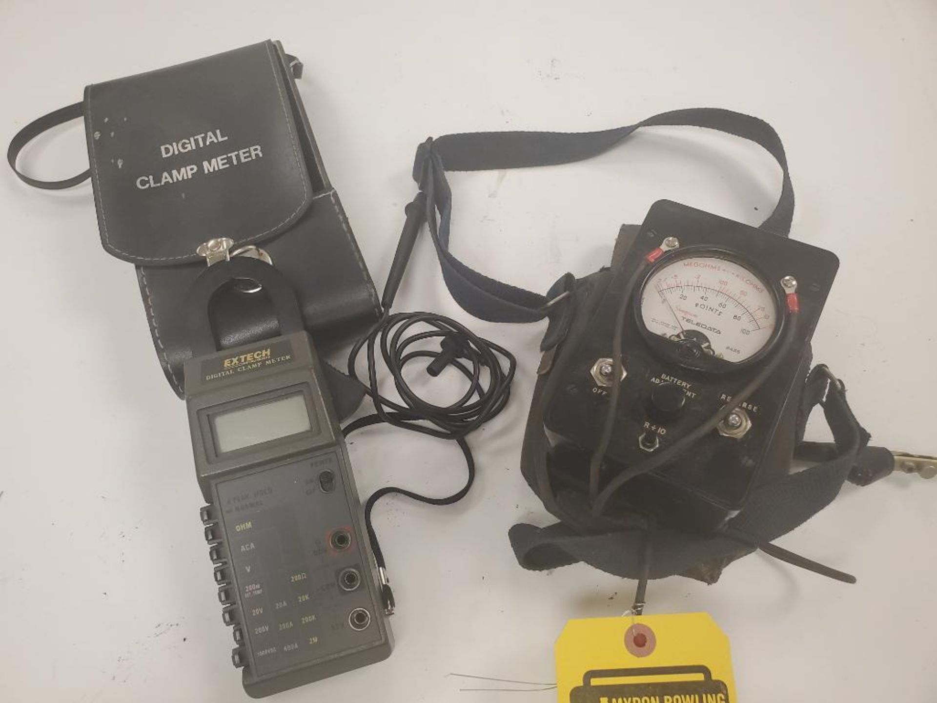 EXTECH DIGITAL CLAMP METER & SIMPSON LINE LOOP TESTER