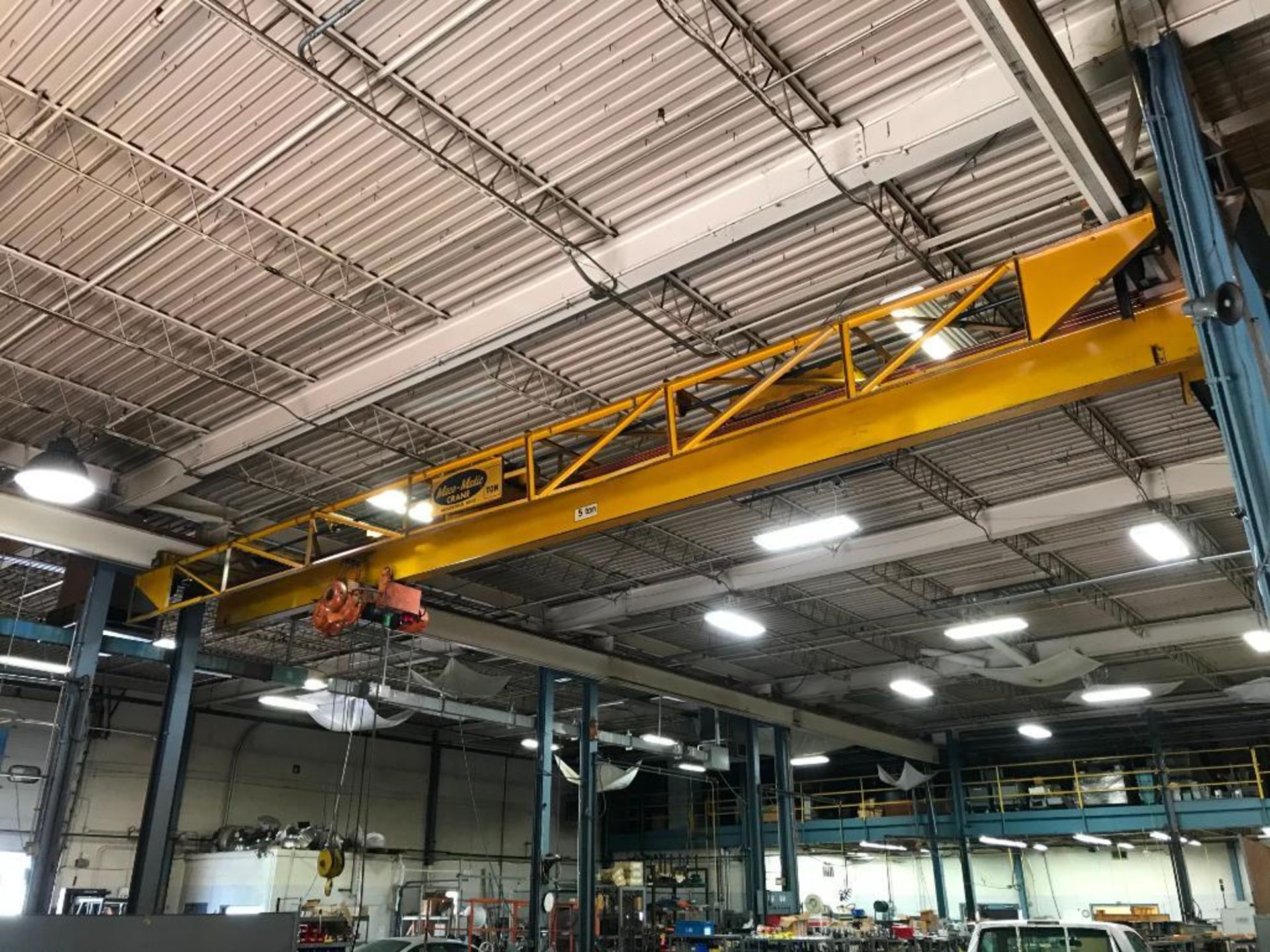 MECO-MATIC 5-TON CAPACITY CRANE WITH HOOK & PENDANT CONTROL (NO RAILS) - Image 2 of 4