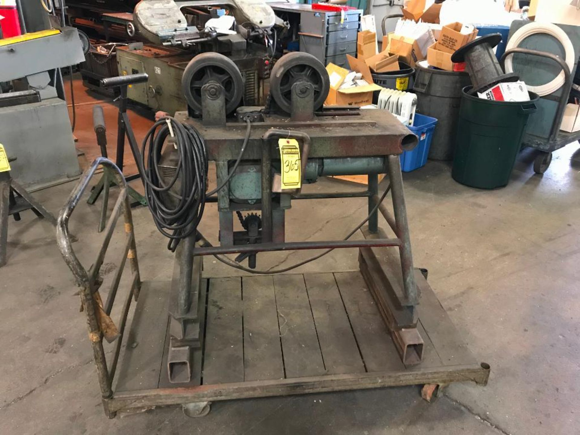 POWER ROLLING MACHINE ON ROLLING CART