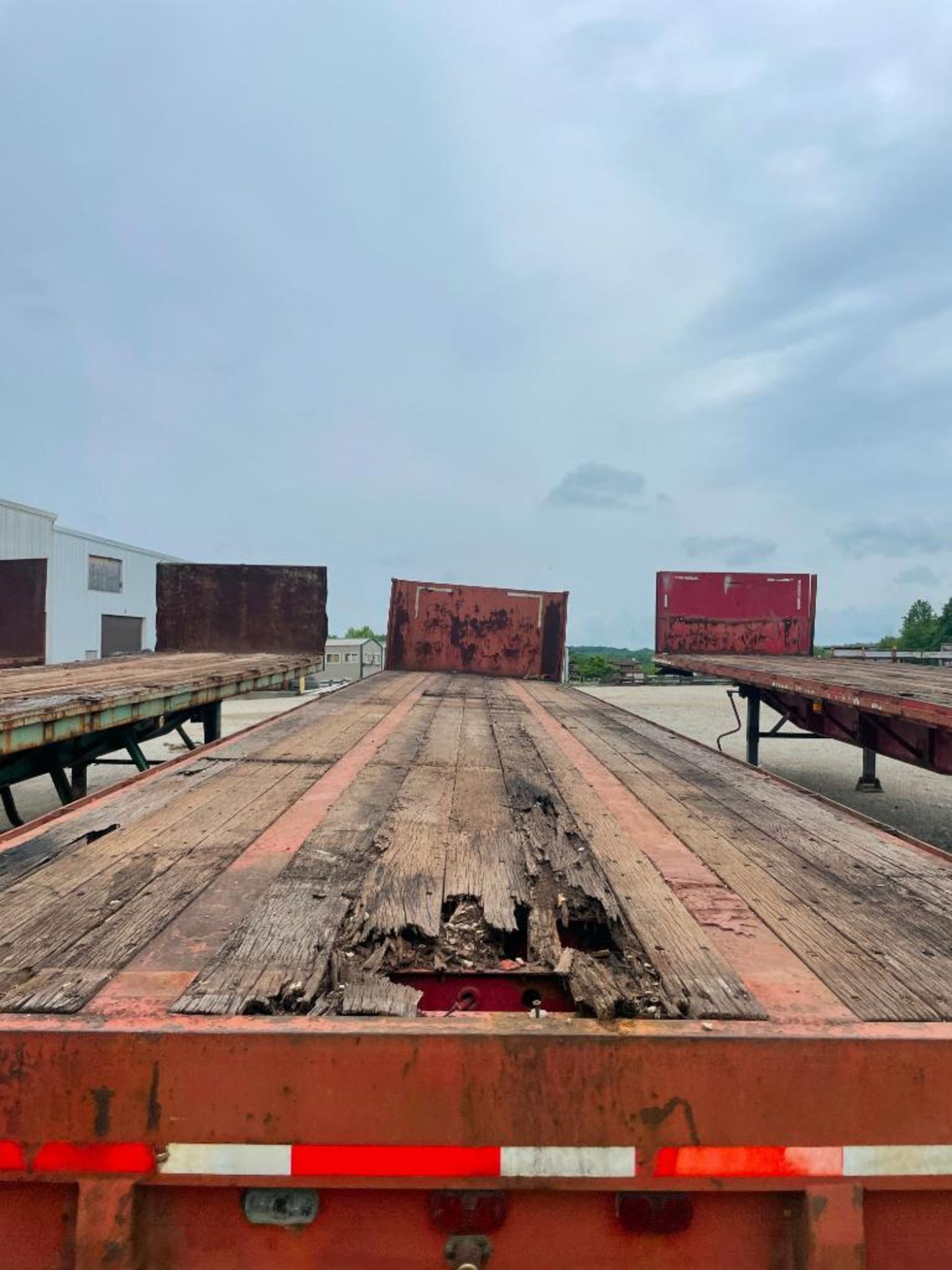 1966 TRAILMOBILE STEEL FLATBED TRAILER, 40' WOOD DECK, DUAL TANDEM AXLE, VIN# 12502 - Image 3 of 3