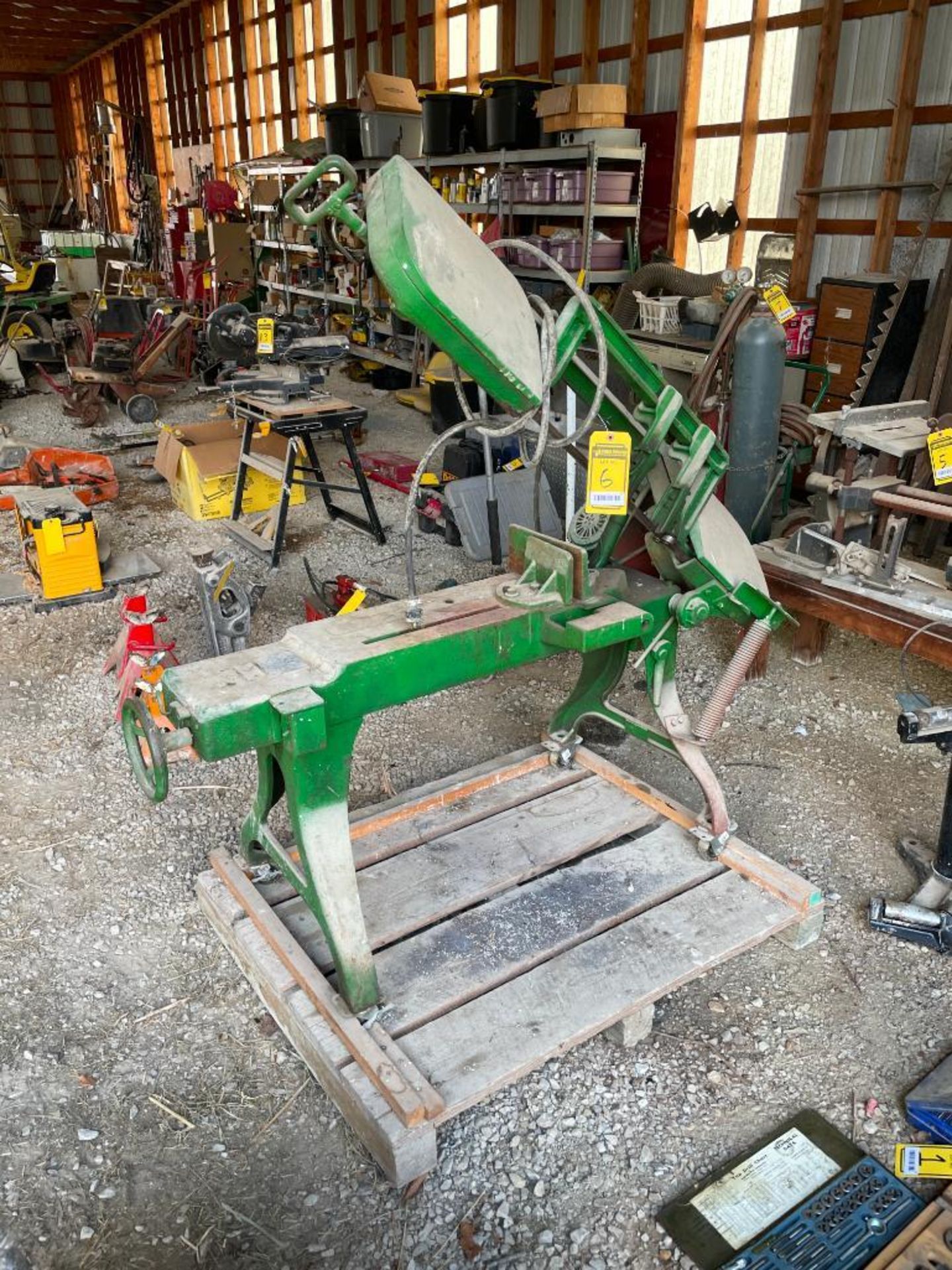 KALAMAZOO HORIZONTAL DROP BAND SAW, 18'' CUTTING JAW