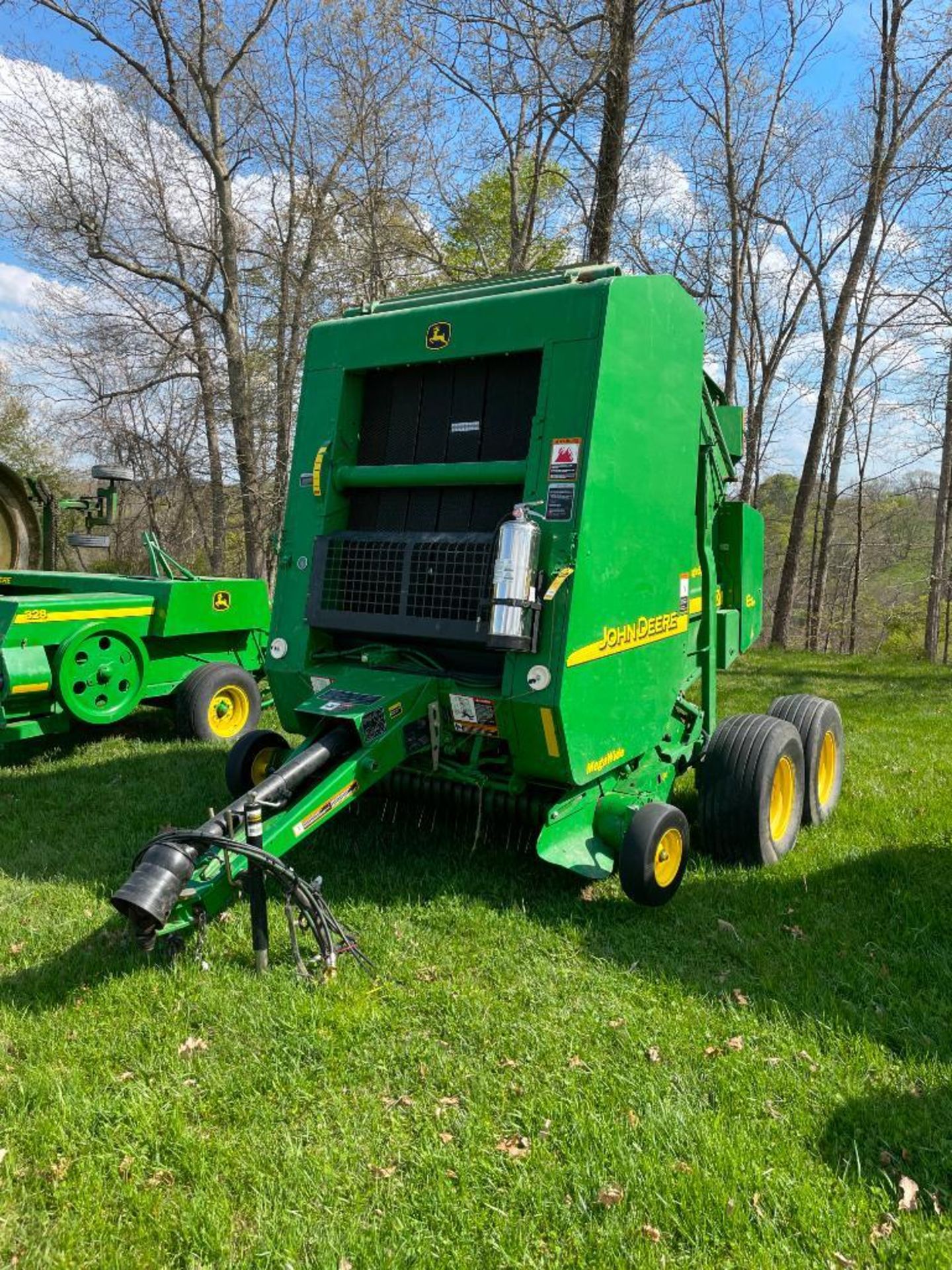 JOHN DEERE 467 SILAGE SPECIAL ROUND T/A HAY BALER, PTO, MEGA WIDE, JD DRO BALER CONTROL/COUNTER,