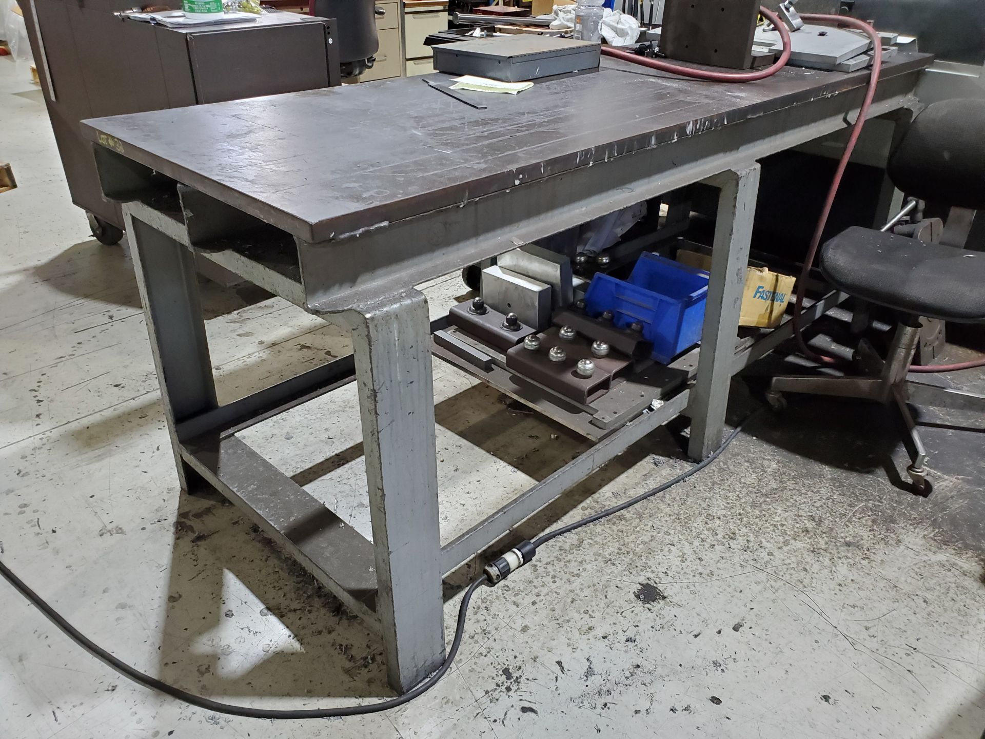 84'' X 26'' X 1'' CUSTOM I-BEAM HD STEEL TABLE, 33-1/2'' TOP HEIGHT - Image 4 of 4