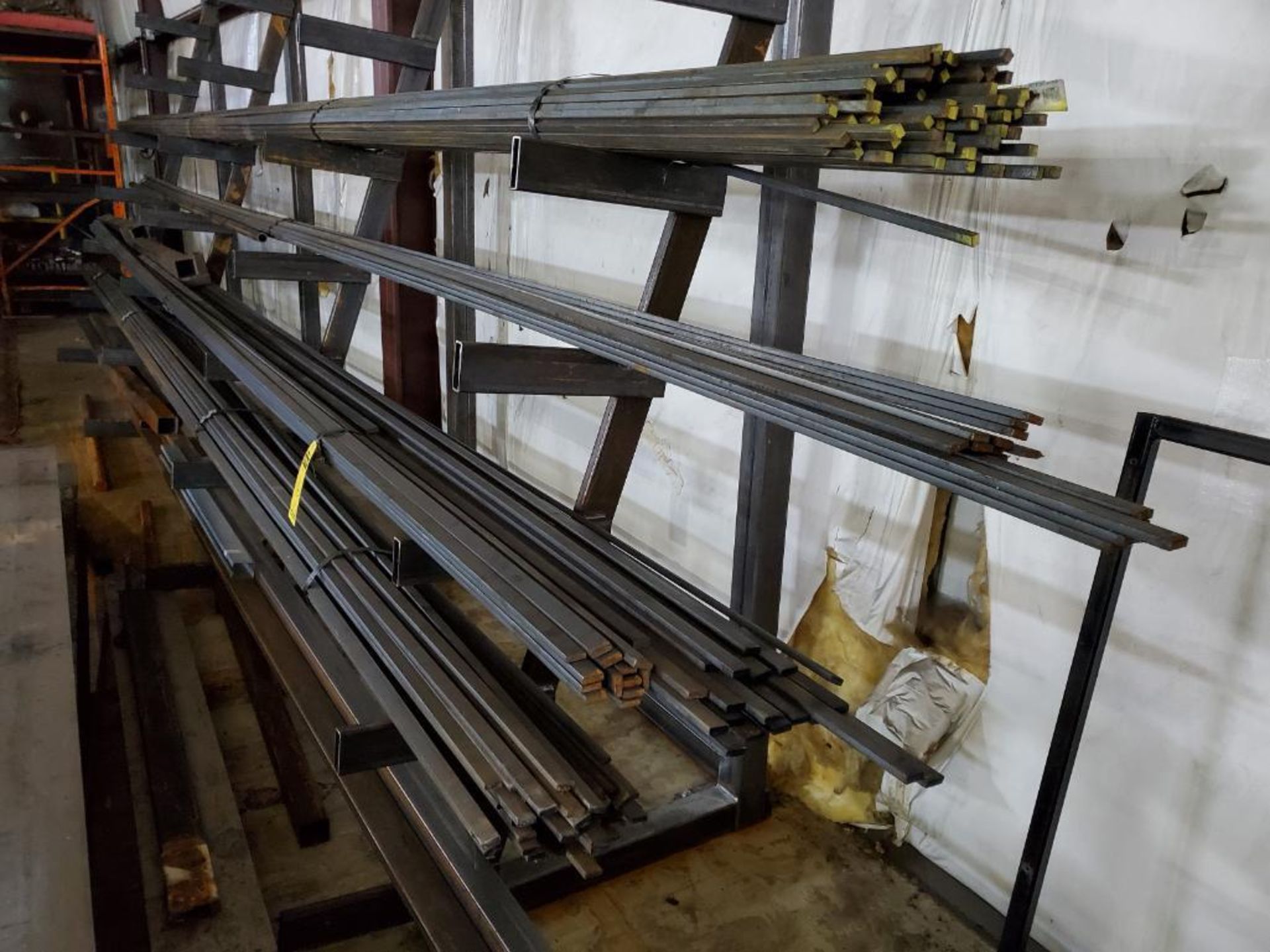 (2) CUSTOM CANTILEVER RACKS WITH QUANTITY OF STEEL MATERIAL - Image 3 of 6