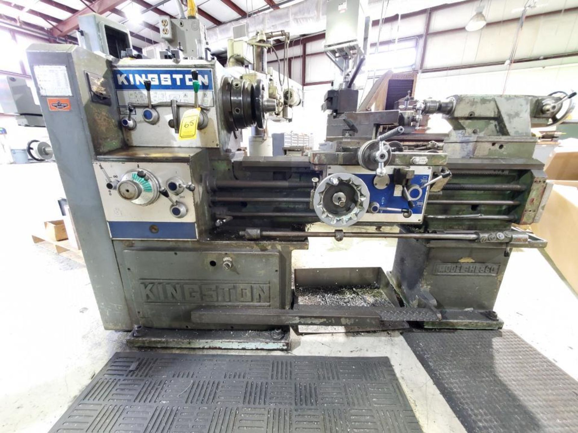 KINGSTON HL860 ENGINE LATHE, 57'' BED, COLLET CHUCK, 3'' BAR THROUGH SPINDLE, CROSS SLIDE, TAILSTOCK - Image 2 of 11