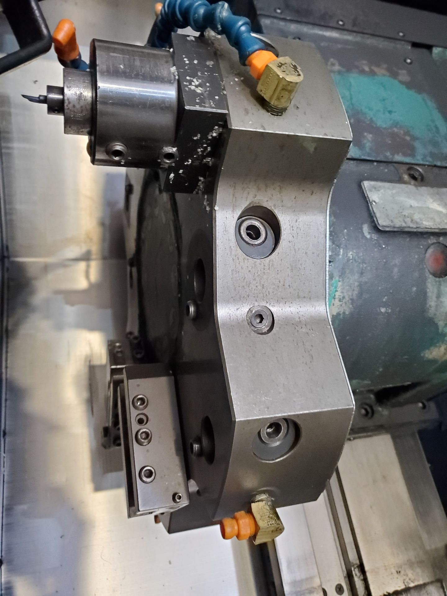 NAKAMURA TURNING CENTER, MODEL METHODS SLANT 1, S/N C20701, TAILSTOCK, 12-STATION TOOL TURRET, 2,183 - Image 5 of 9