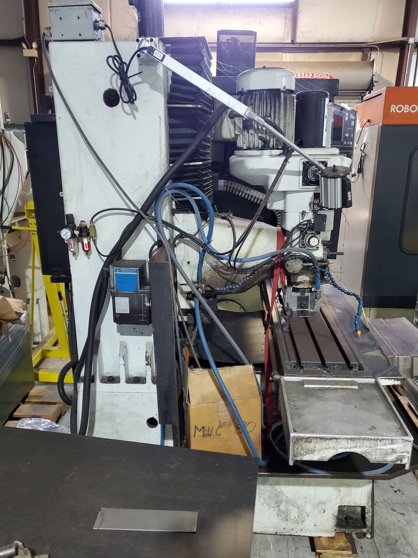 HURCO CNC VERTICAL MILLING MACHINE, POWER DRAW BAR, HIGH SPEED RPM, ULTIMAX SSM CNC CONTROL, 52-1/2' - Image 2 of 7