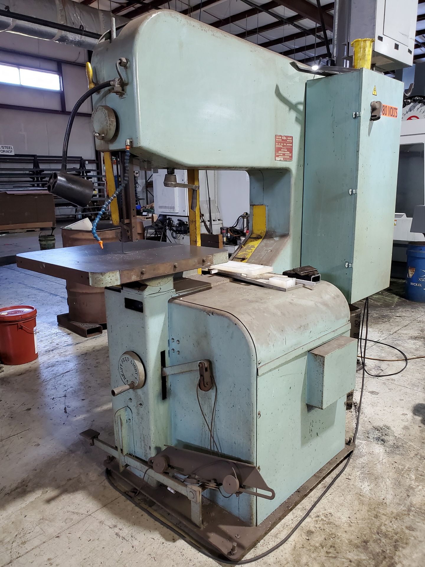 DO-ALL VERTICAL BAND SAW, MODEL 3613-20, S/N 399-80225, CONTOUR MACHINE, 16'' THROAT, FOOTSWITCH, DB - Image 2 of 8