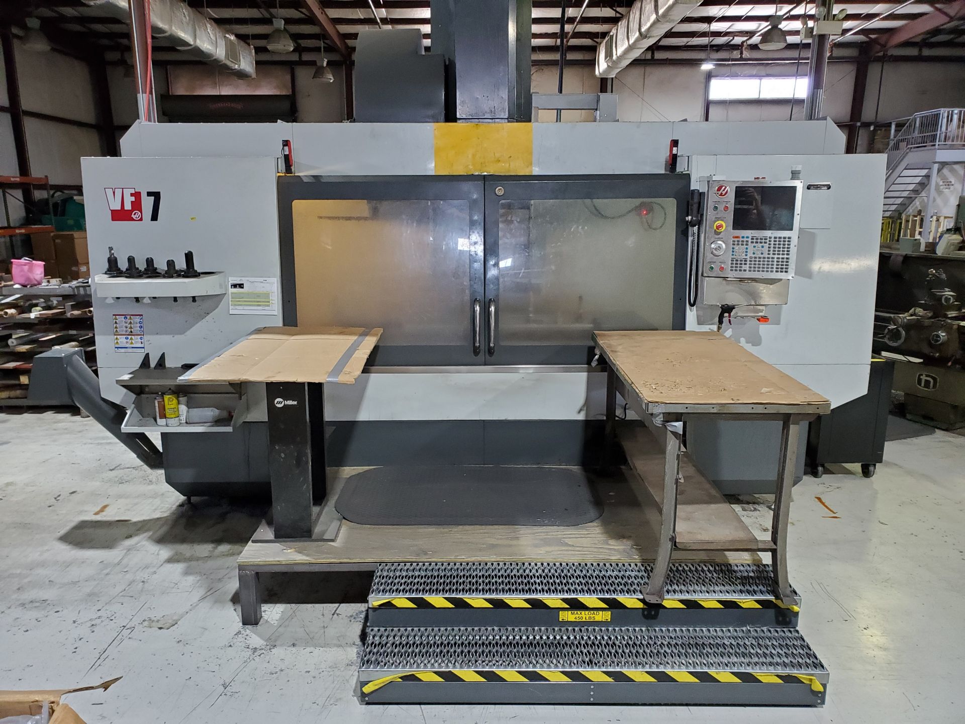 2013 HAAS VF7 CNC VERTICAL MACHINING CENTER, S/N 1104319, 84'' X 28'' TABLE, THROUGH SPINDLE COOLANT - Image 2 of 27