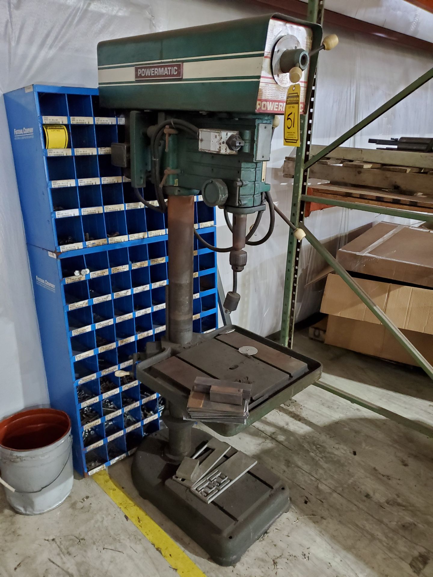 POWERMATIC VERTICAL DRILL PRESS, MODEL 1200, S/N 78-OV192, 270-3000 RPM, 18'' X 16'' TABLE - Image 2 of 5