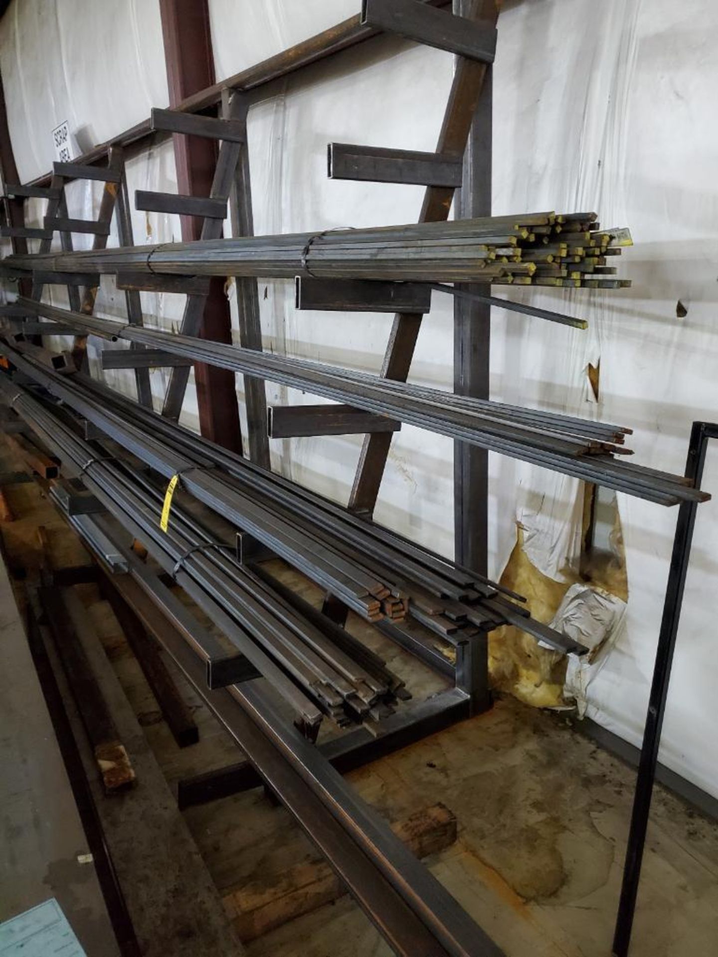 (2) CUSTOM CANTILEVER RACKS WITH QUANTITY OF STEEL MATERIAL - Image 2 of 6