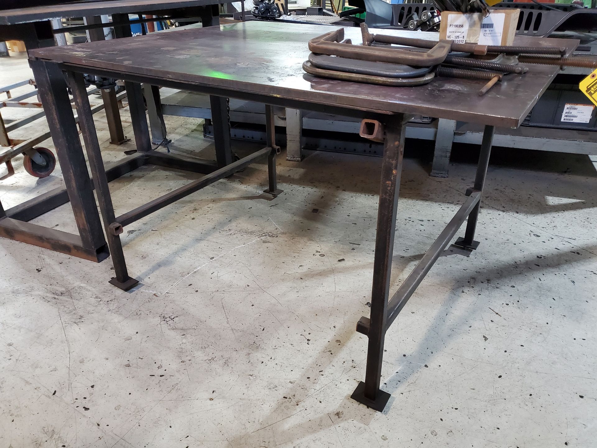 60'' X 48'' X 3/4'' STEEL WELDING TABLE - Image 2 of 4