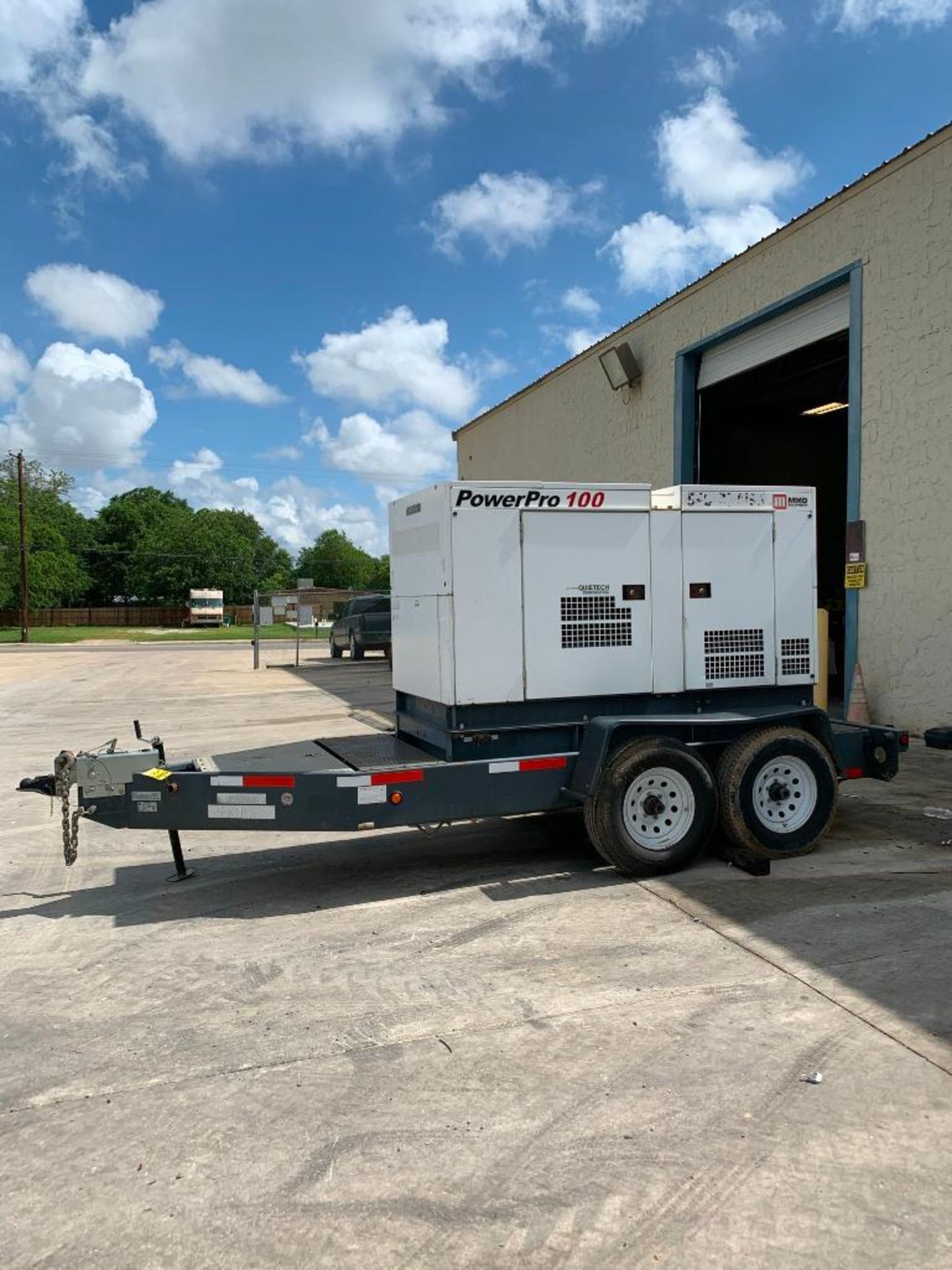 2013 MMD PG100DD 100 KVA TOWABLE GENERATOR, UNIT# NA-1538B10162, ISUZU DIESEL ENGINE, VIN# 5UABU1617