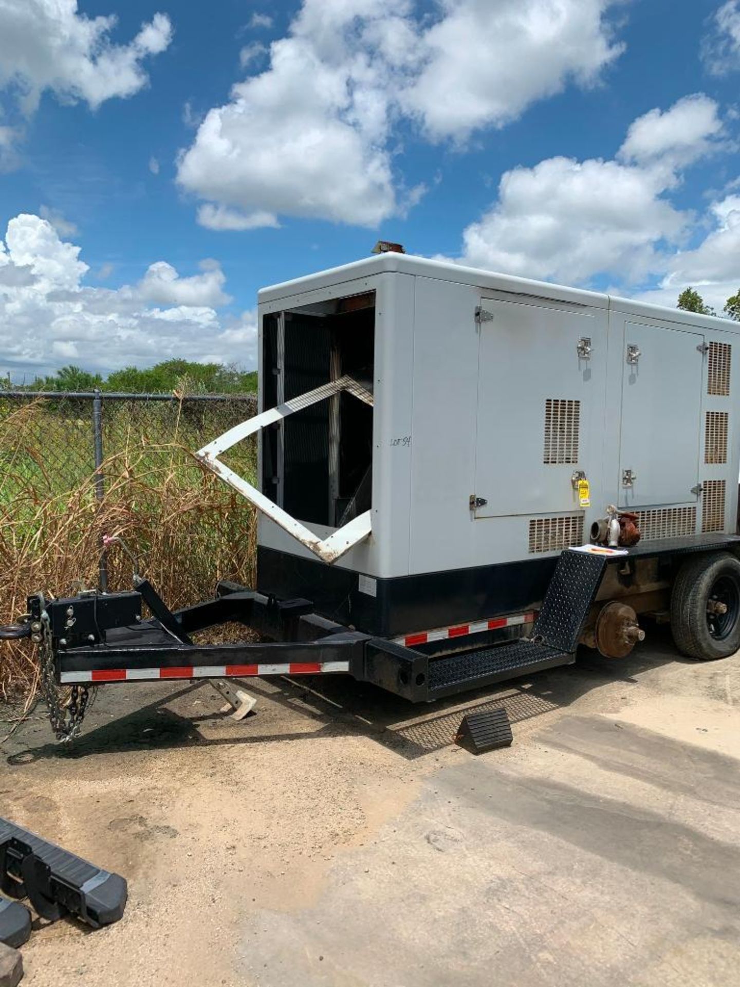 2014 HI POWER PG165NG/LPG 165 KVA TOWABLE GENERATOR, UNIT# NB-41400254, DOOSAN/PSI ENGINE, VIN# 1M9P