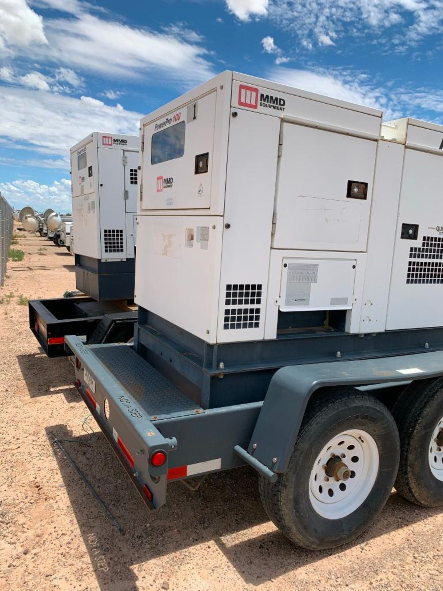 2012 MMD PG100DD 100 KVA TOWABLE GENERATOR, ISUZU DIESEL ENGINE, UNIT# NA-1538B10105, VIN# 5UABU1610 - Image 4 of 9