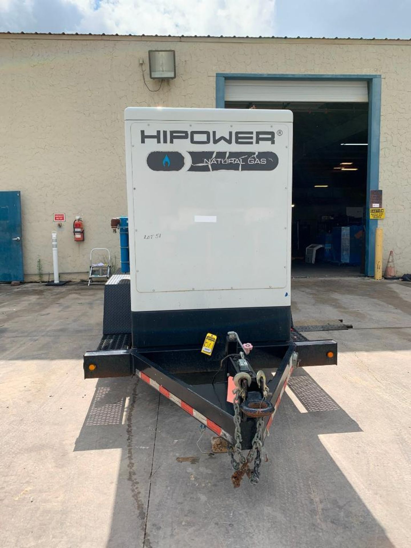 2014 HI POWER PG165NG/LPG 165 KVA TOWABLE GENERATOR, UNIT# NB-41300094, DOOSAN/PSI ENGINE, VIN# 1M9P - Image 3 of 8