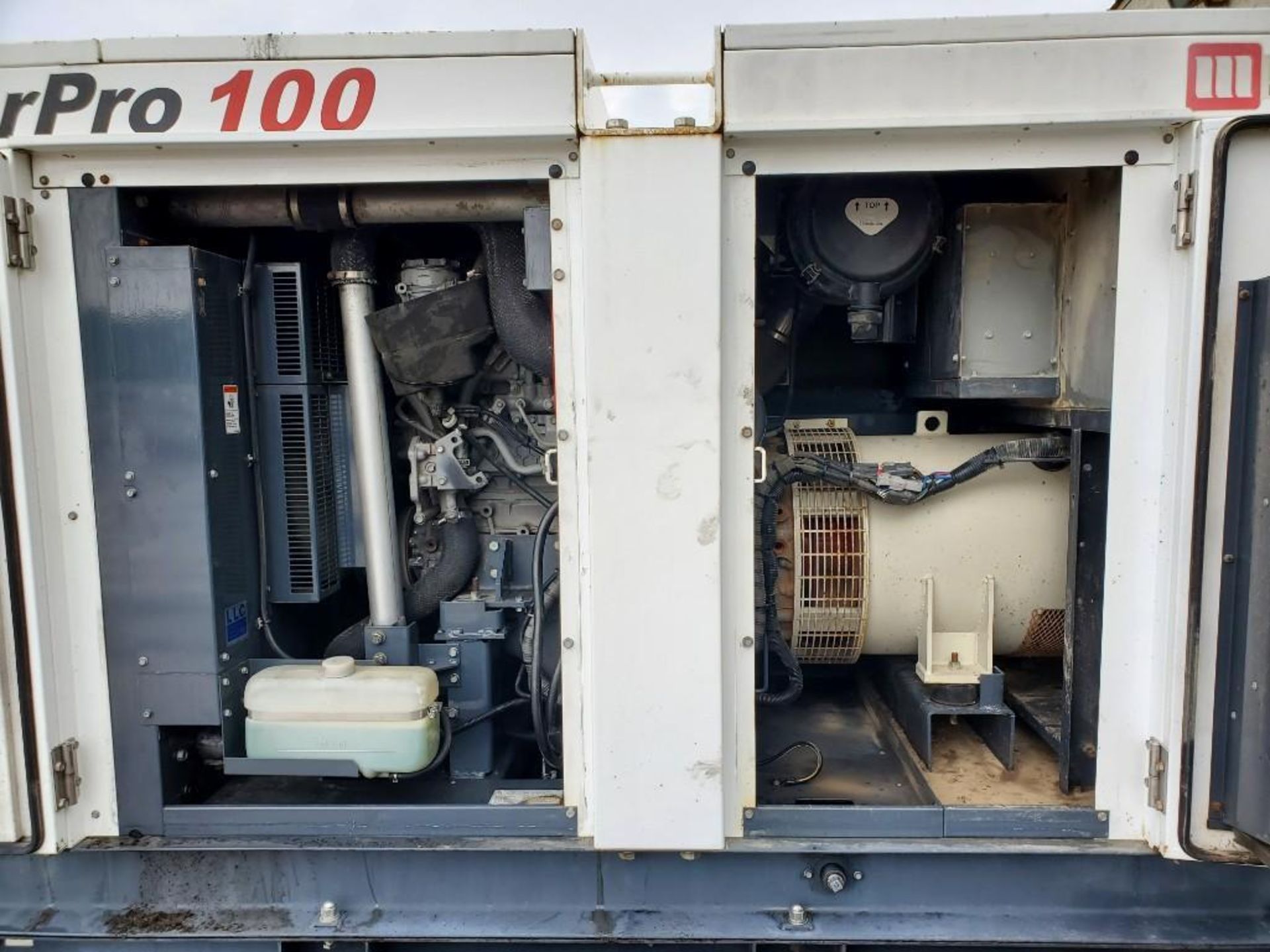 2013 MMD PG100DD 100 KVA TOWABLE GENERATOR, UNIT# NA-1538B10171, ISUZU DIESEL ENGINE, 49,165 APPROXI - Image 6 of 7