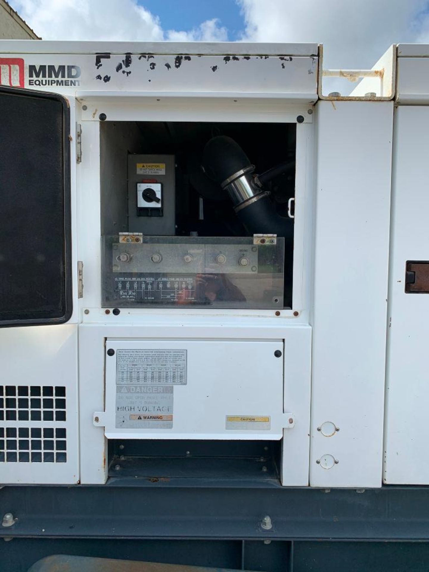 2013 MMD PG100DD 100 KVA TOWABLE GENERATOR, UNIT# NA-1538B10162, ISUZU DIESEL ENGINE, VIN# 5UABU1617 - Image 8 of 10