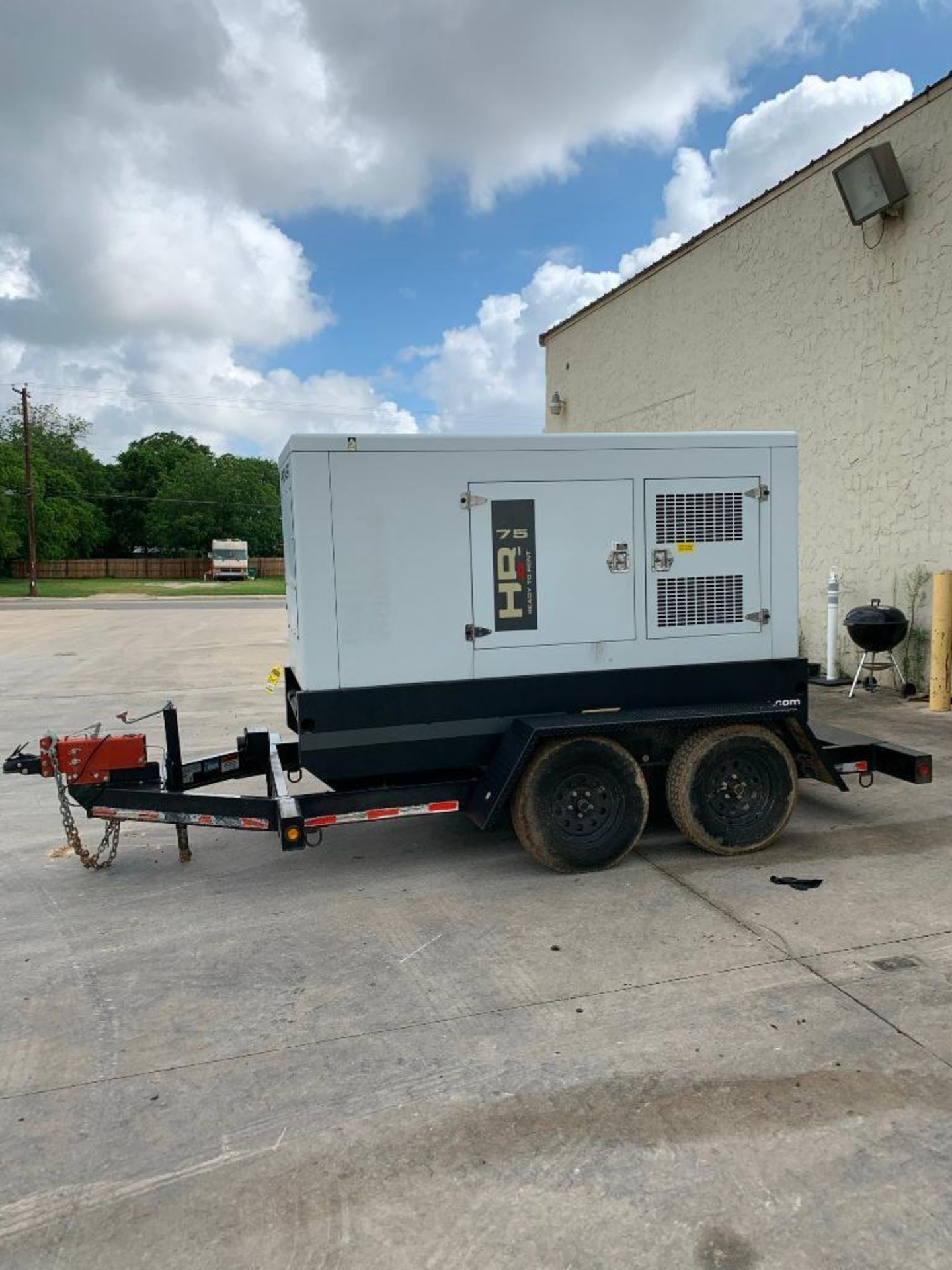 2014 HI POWER PG70DD 75KVA TOWABLE GENERATOR, UNIT# NA-11400015, JOHN DEERE DIESEL ENGINE, VIN# 1M9P