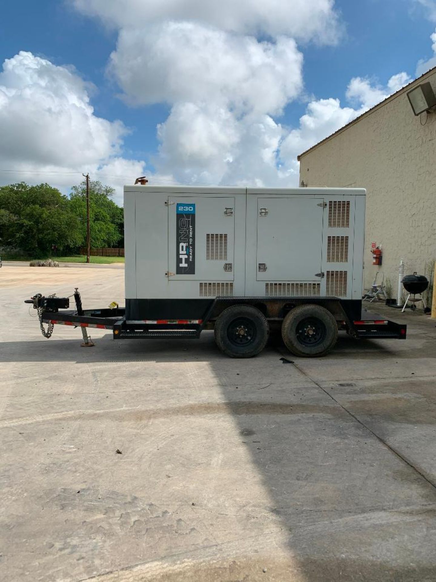 2014 HI POWER PG250NG/LPG 230 KVA TOWABLE GENERATOR, UNIT# NC-41400028, DOOSAN/PSI ENGINE, VIN# 1M9P