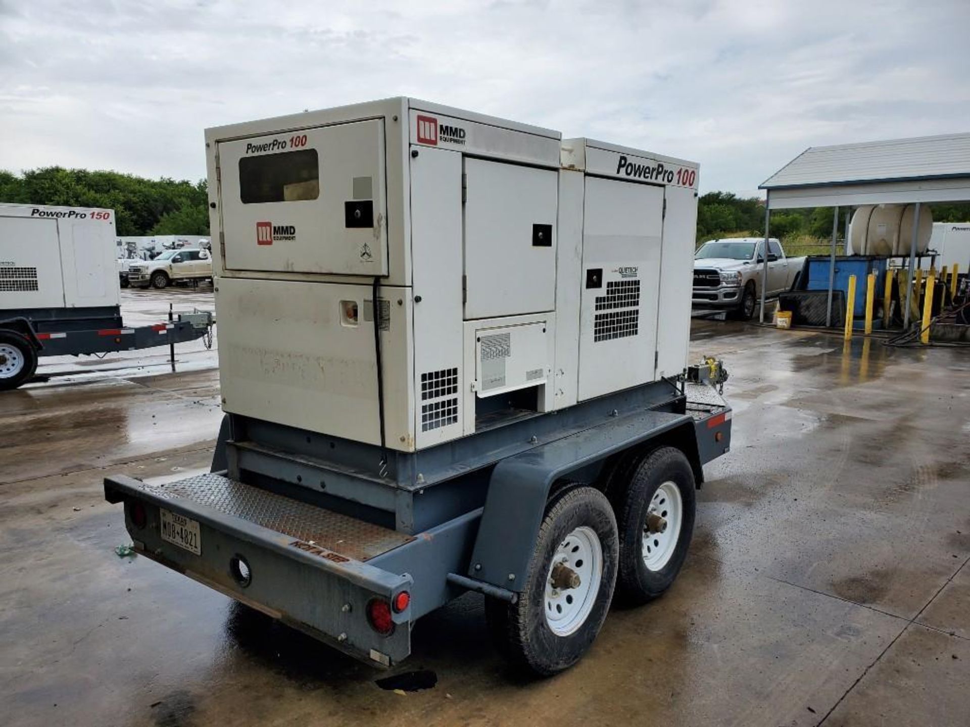 2013 MMD PG100DD 100 KVA TOWABLE GENERATOR, UNIT# NA-1538B10171, ISUZU DIESEL ENGINE, 49,165 APPROXI - Image 4 of 7