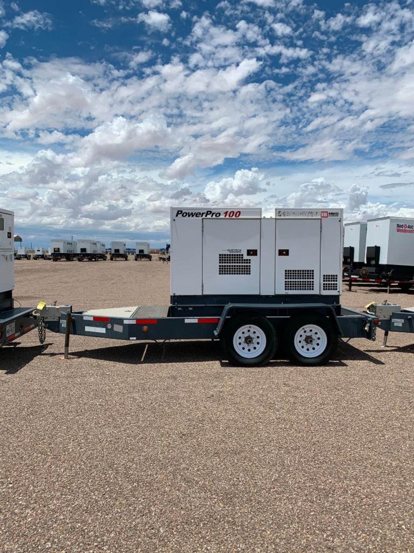 2013 MMD PG100DD 100 KVA TOWABLE GENERATOR, ISUZU DIESEL ENGINE, UNIT# NA-1538B10170, VIN# 5UABU1619