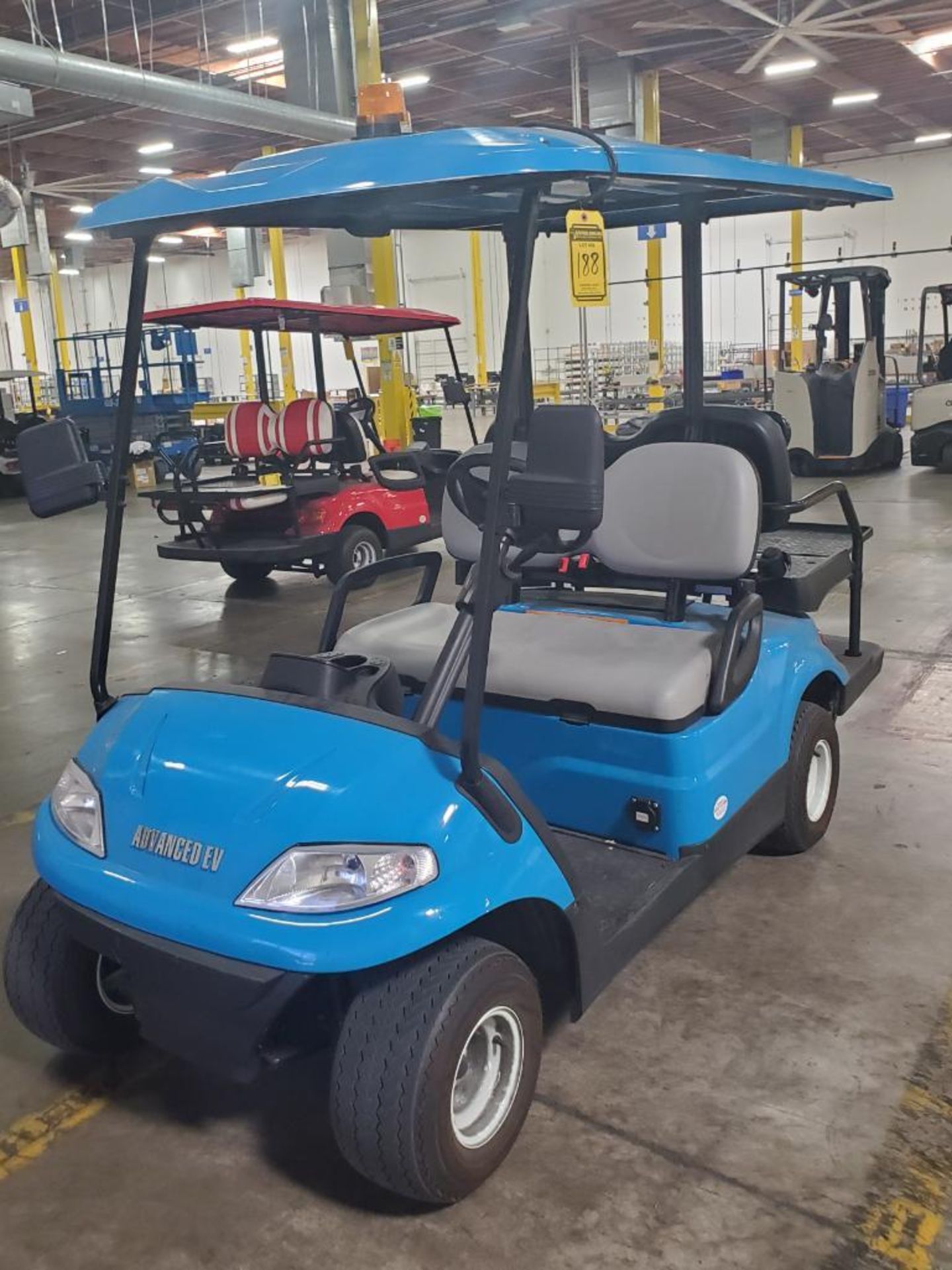 ADVANCED EV ELECTRIC GOLF CART; MODEL LT-A627, 2+2, S/N LTA0025369, RATED SPEED 25-MPH, REAR BENCH S - Image 4 of 8