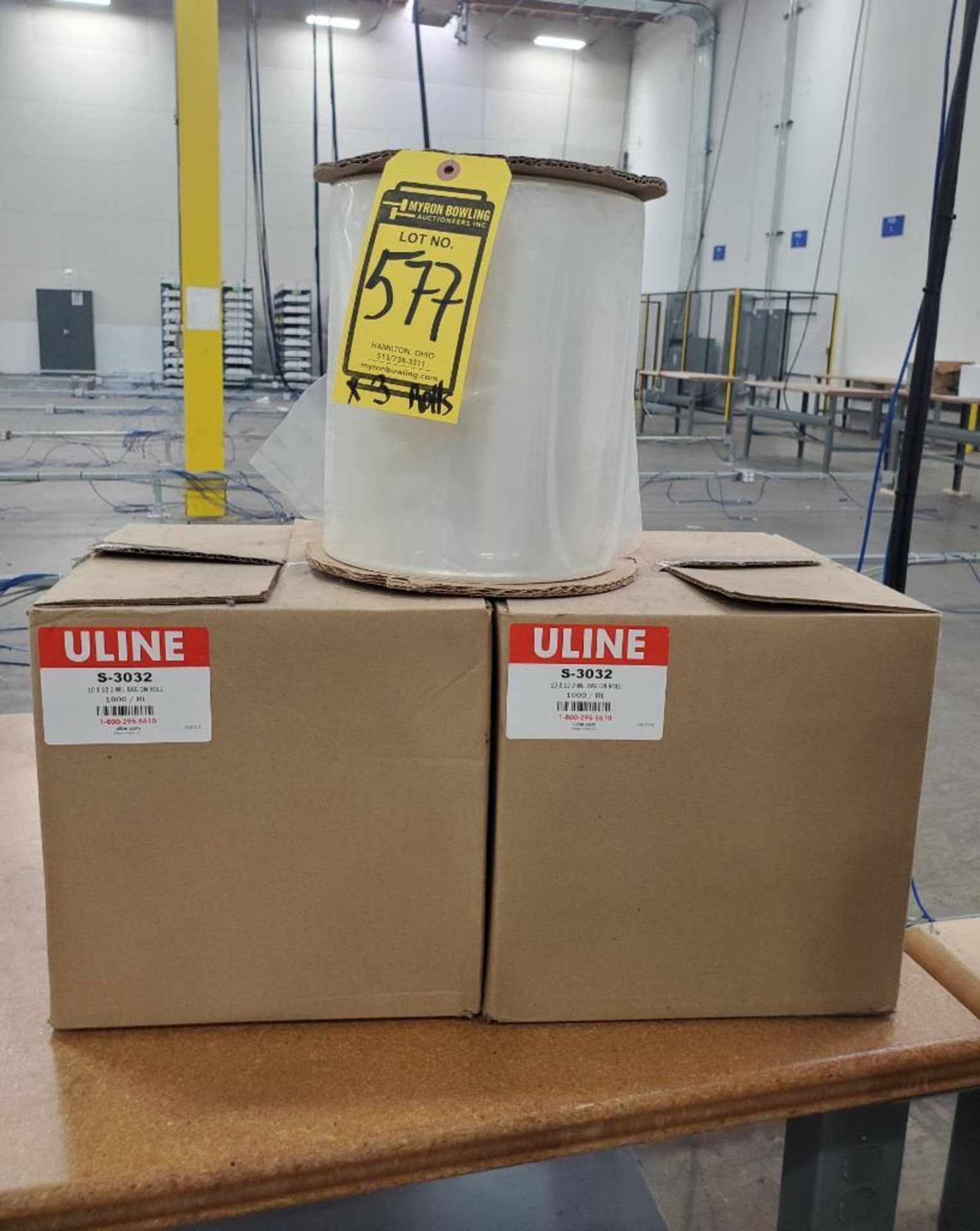 SHARP AUTO BAGGER PACKAGING SYSTEM; MODEL SX, S/N SX-17J-1153-02-147, DRO, WITH (3) NEW ULINE BAGS O - Image 4 of 4
