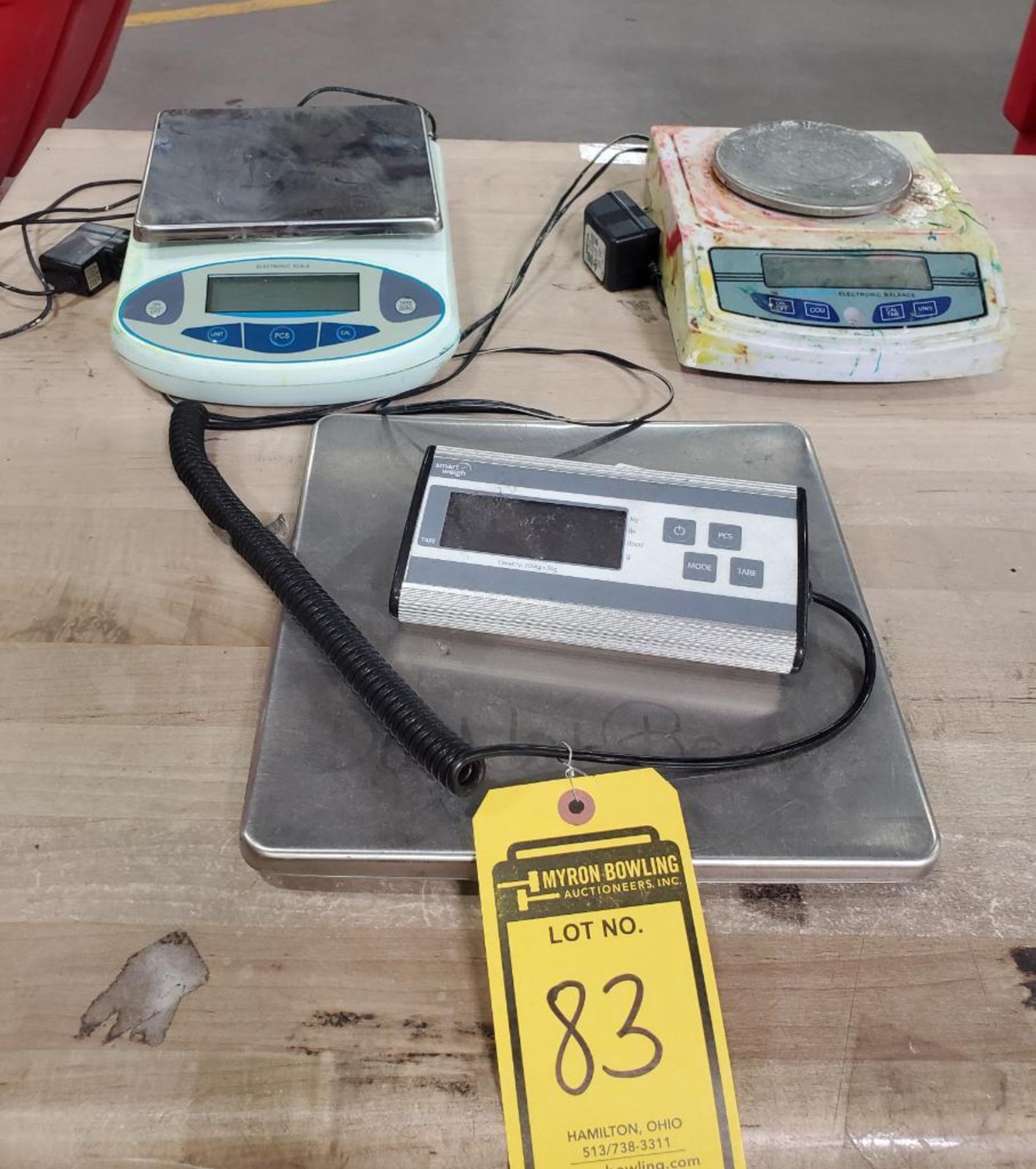 (2) ELECTRONIC DIGITAL SCALES & SMART DIGITAL SCALE; MODEL ACE200, 440 LB.