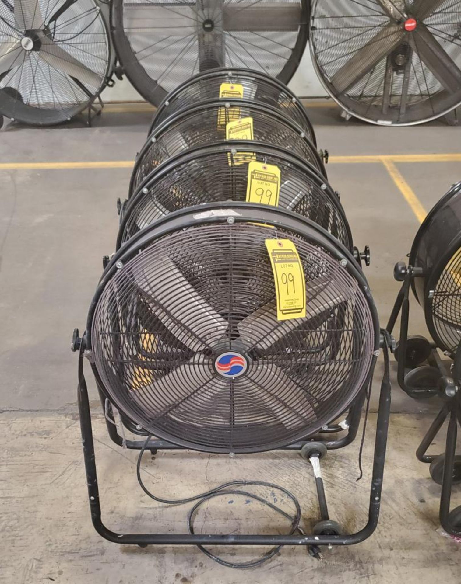 (4) 25'' ROLLING FANS