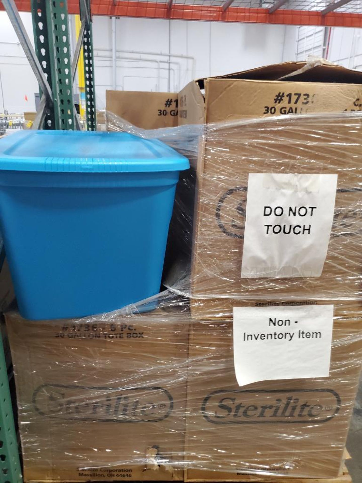 (2) SKIDS OF CONTAINERS; ULINE BINS & 20-GALLON TOTES - Image 2 of 2