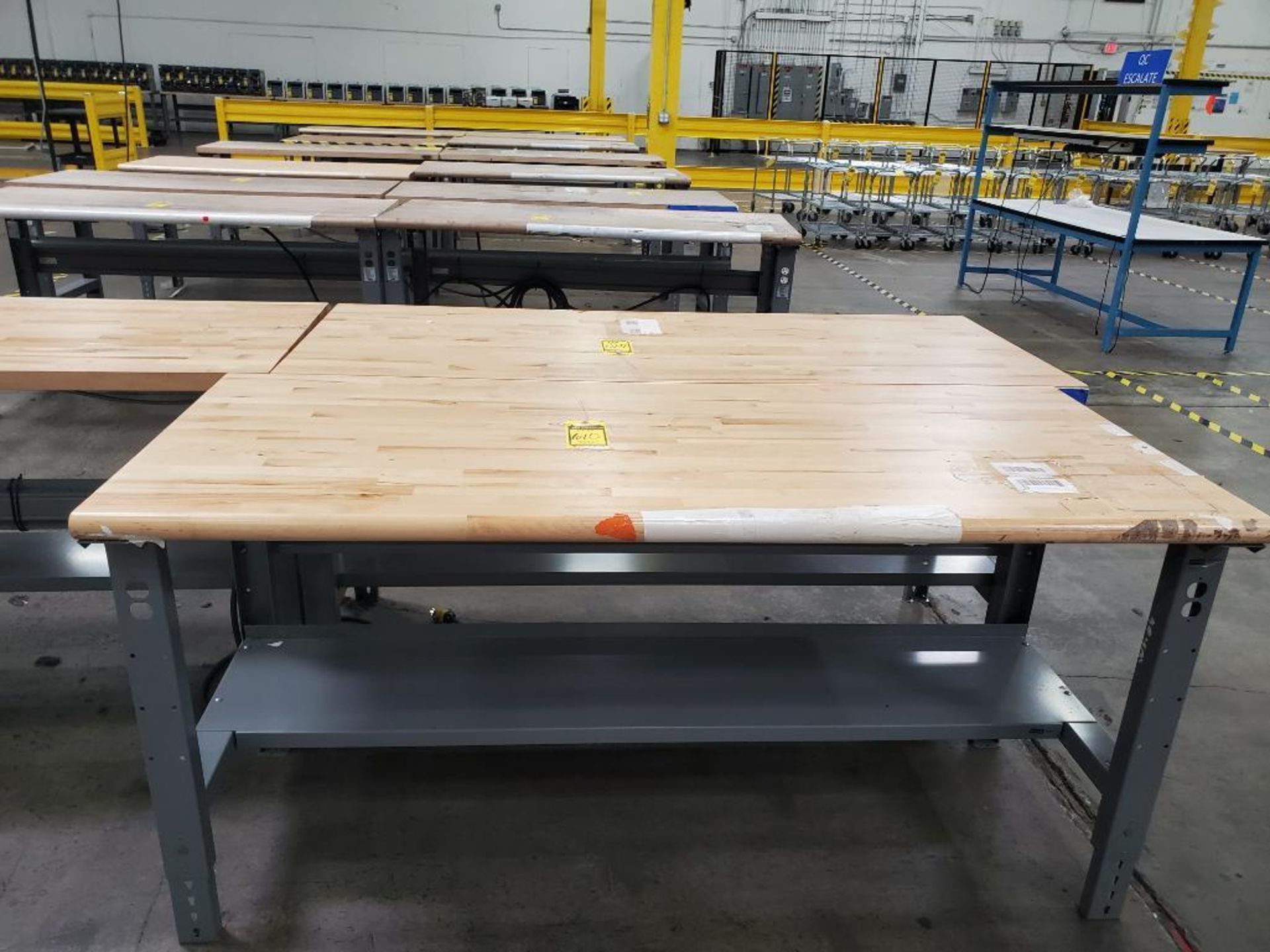 (11) BUTCHER BLOCK TABLES