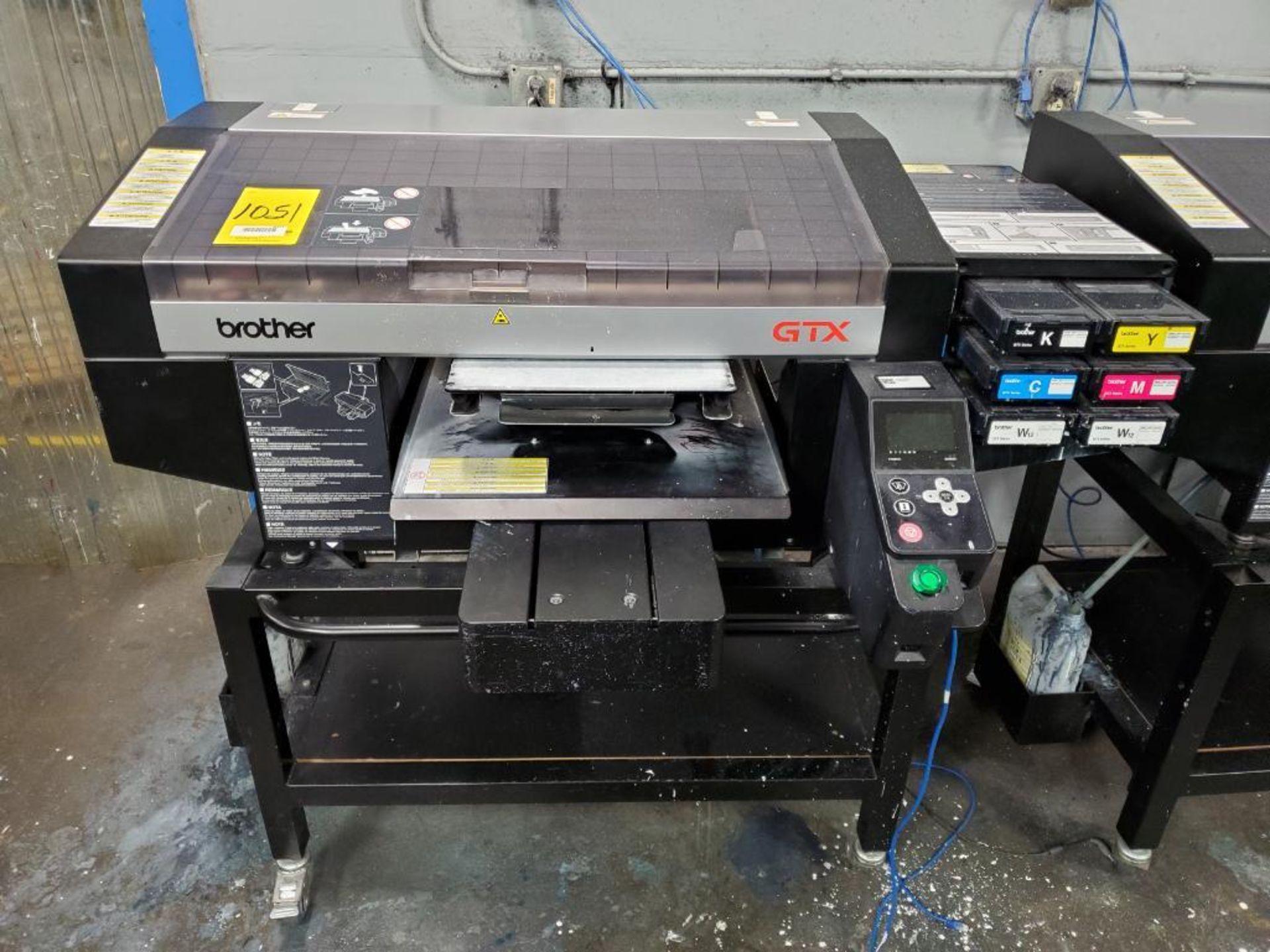 BROTHER GTX-422 GARMENT PRINTER, S/N G9931661, 14-1/2'' X 16-1/2'' TABLE, 66,770 TOTAL PRINT IMPRESS