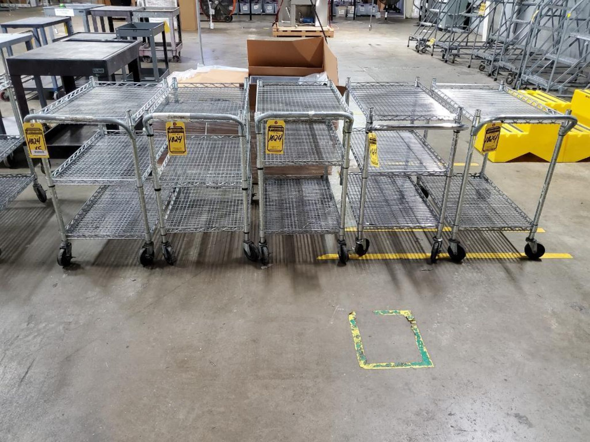 (5) METRO CARTS, 18''W X 30''L X 31''T