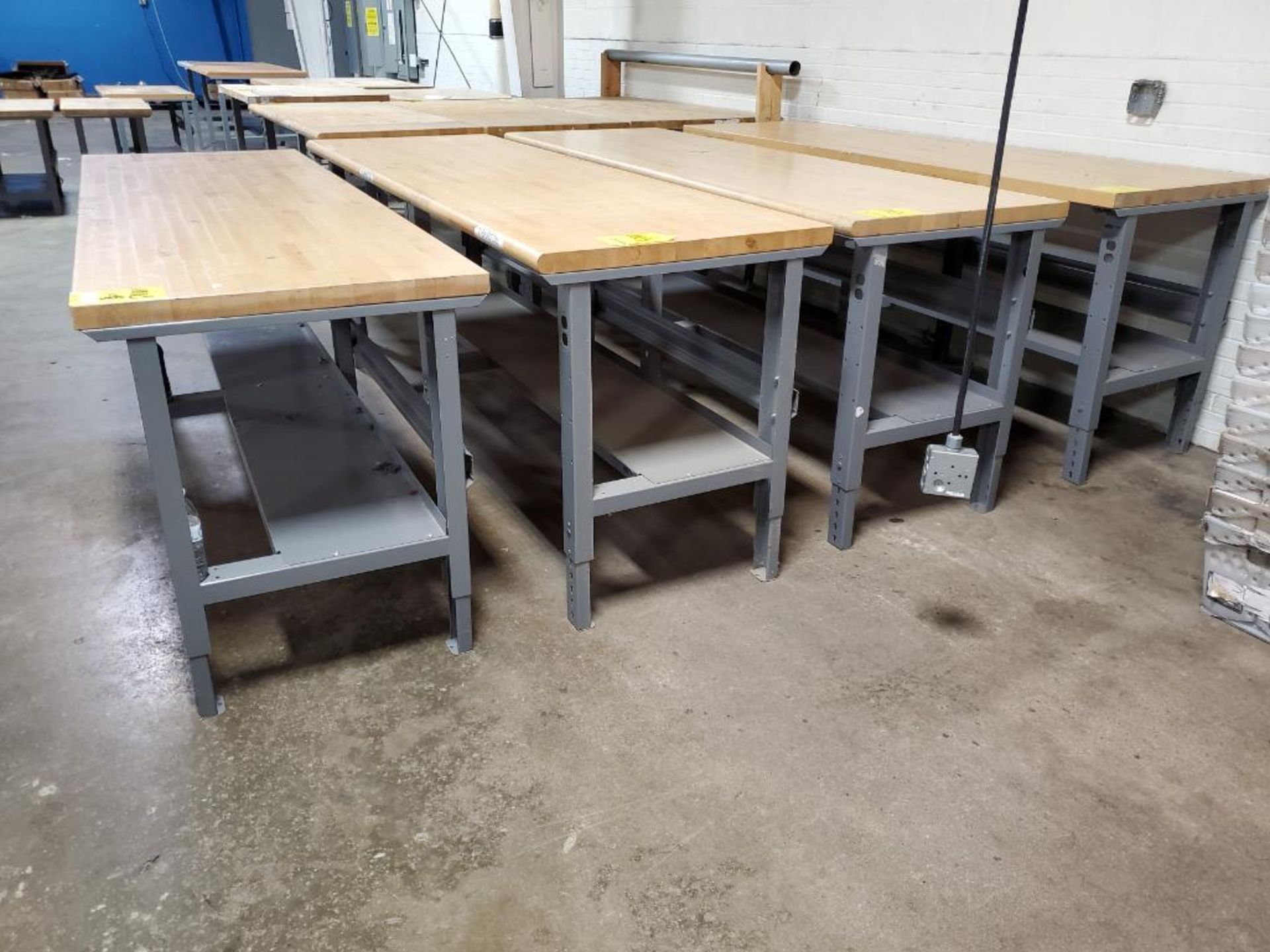 (4) BUTCHER BLOCK WORK BENCHES, 30''W X 8'L X 3'T - Image 2 of 4