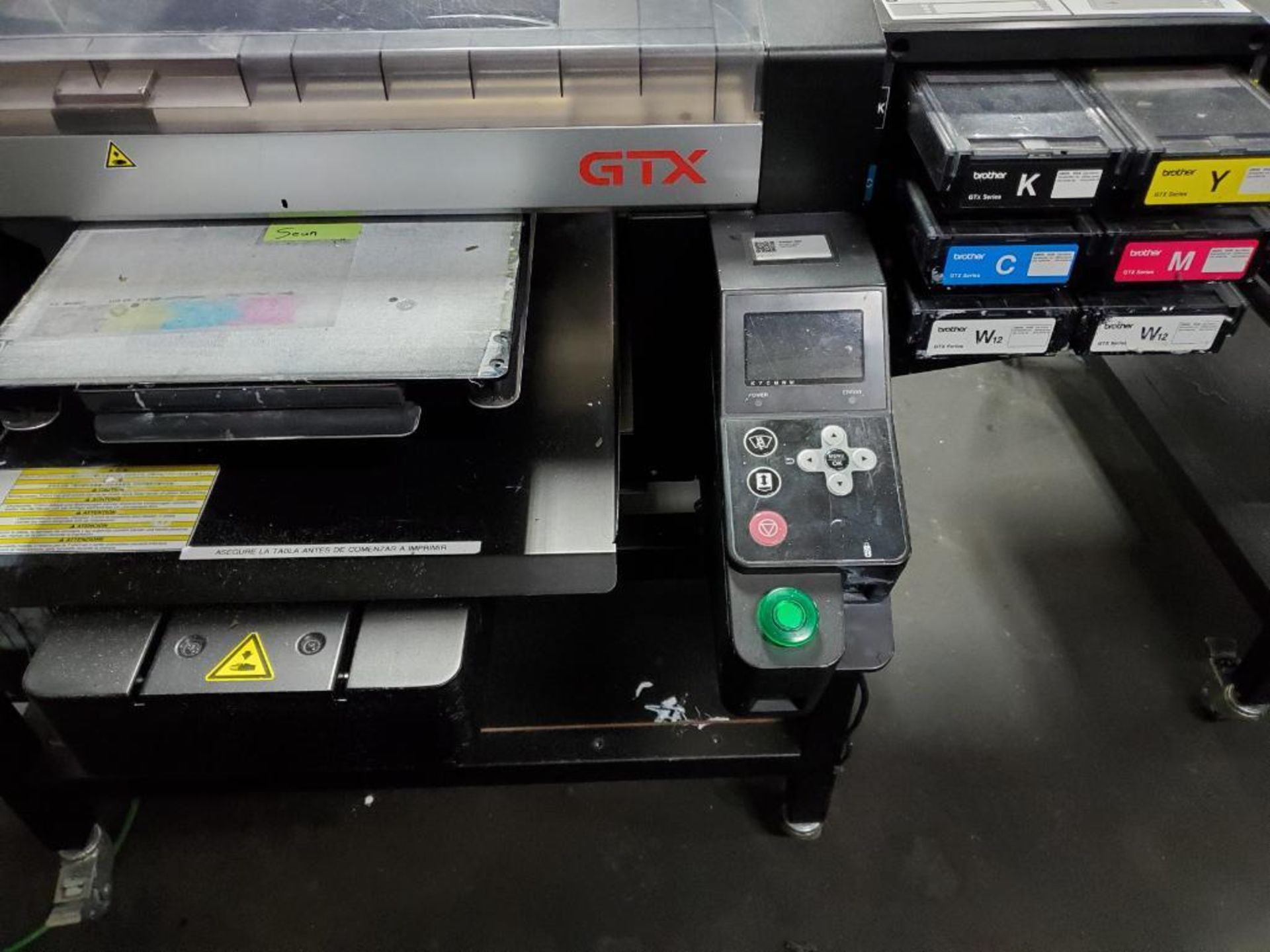BROTHER GTX-422 GARMENT PRINTER, S/N G9931652, 14-1/2'' X 16-1/2'' TABLE, (NO SCANNER), 63,427 TOTAL - Image 4 of 6