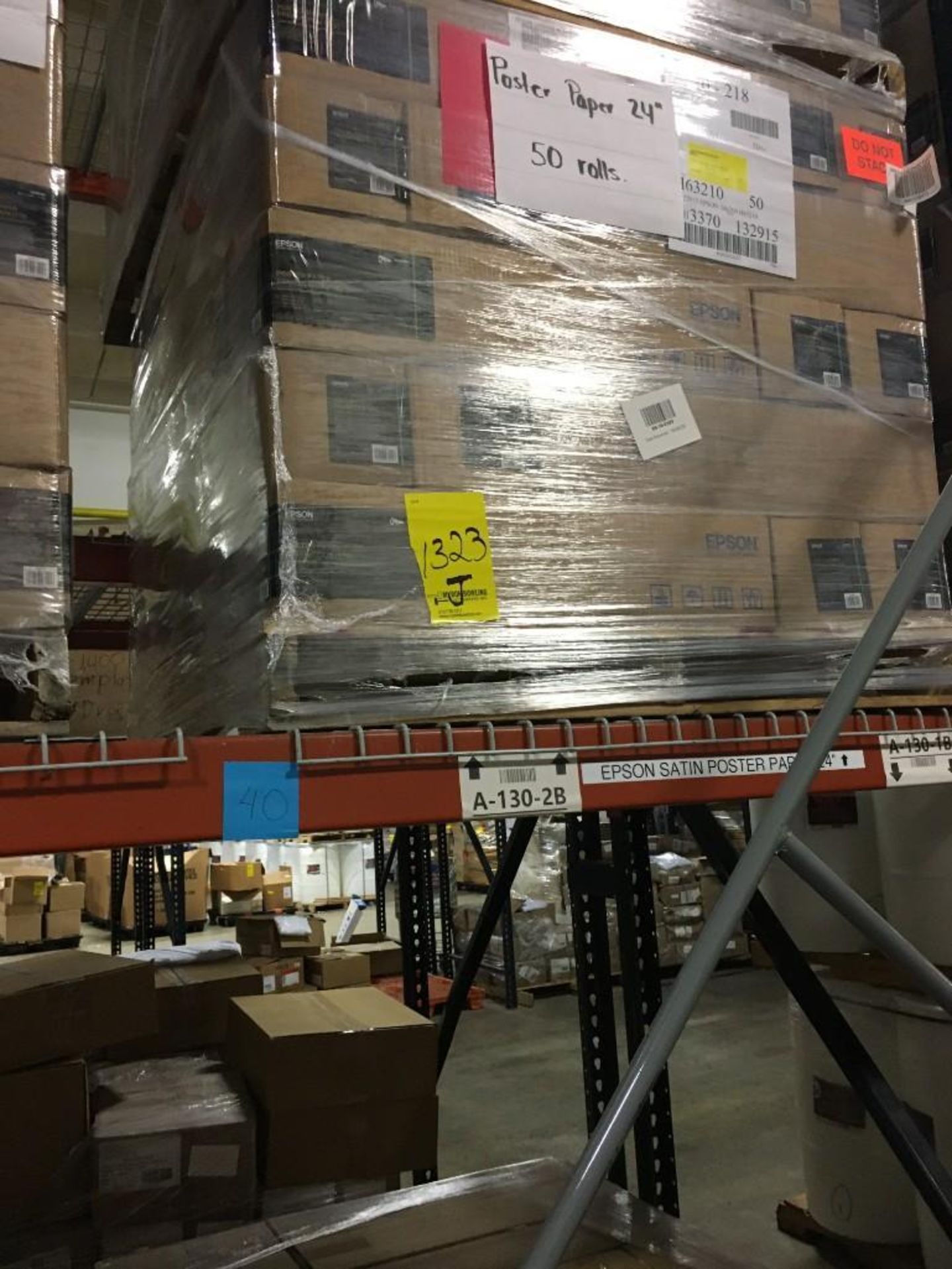 (50) BOXES OF EPSON 24 IN X 200 FT, (1) ROLL, POSTER PAPER, PRODUCTION (175)