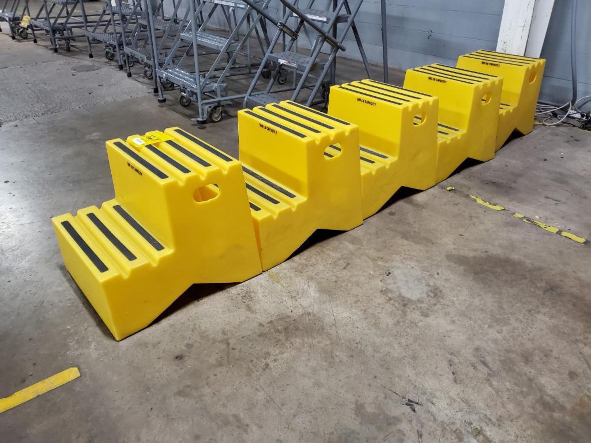 (5) ULINE STEP STOOLS